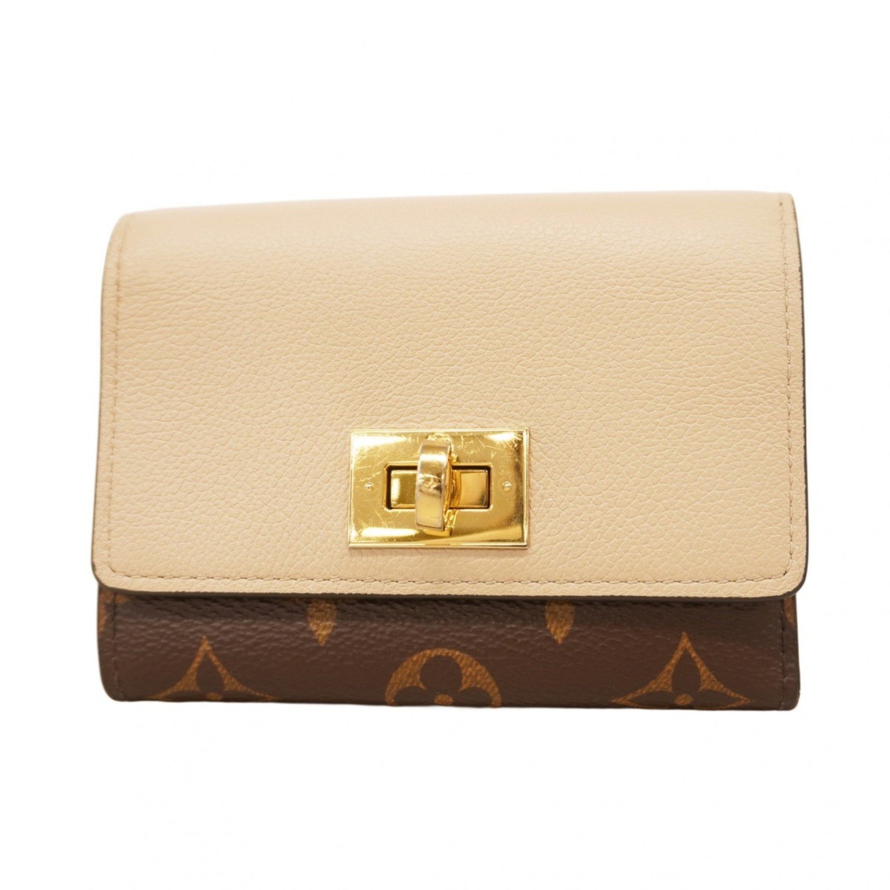 Louis Vuitton Monogram Victorine Tri-fold Wallet in Greige
