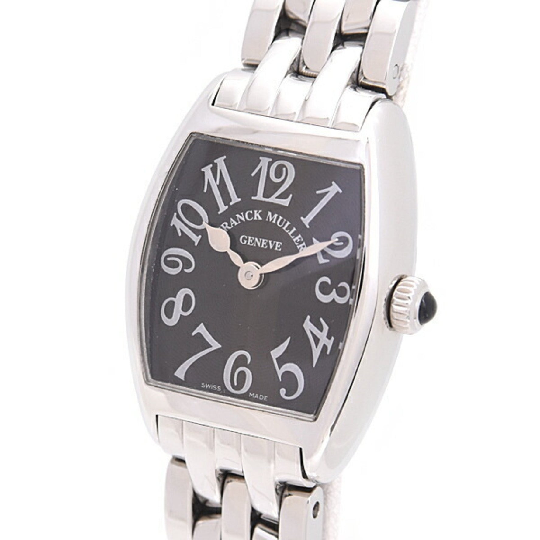 Franck Muller Women's Watch Tono Curvex Intermediate Black Dial Battery Operated Stainless Steel SS FRANCK MULLER 2252