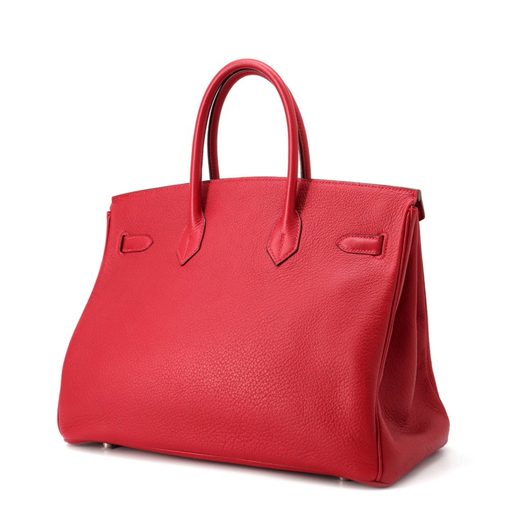 Hermes Birkin 35 Rouge Kazak Taurillon Clemence G stamp handbag