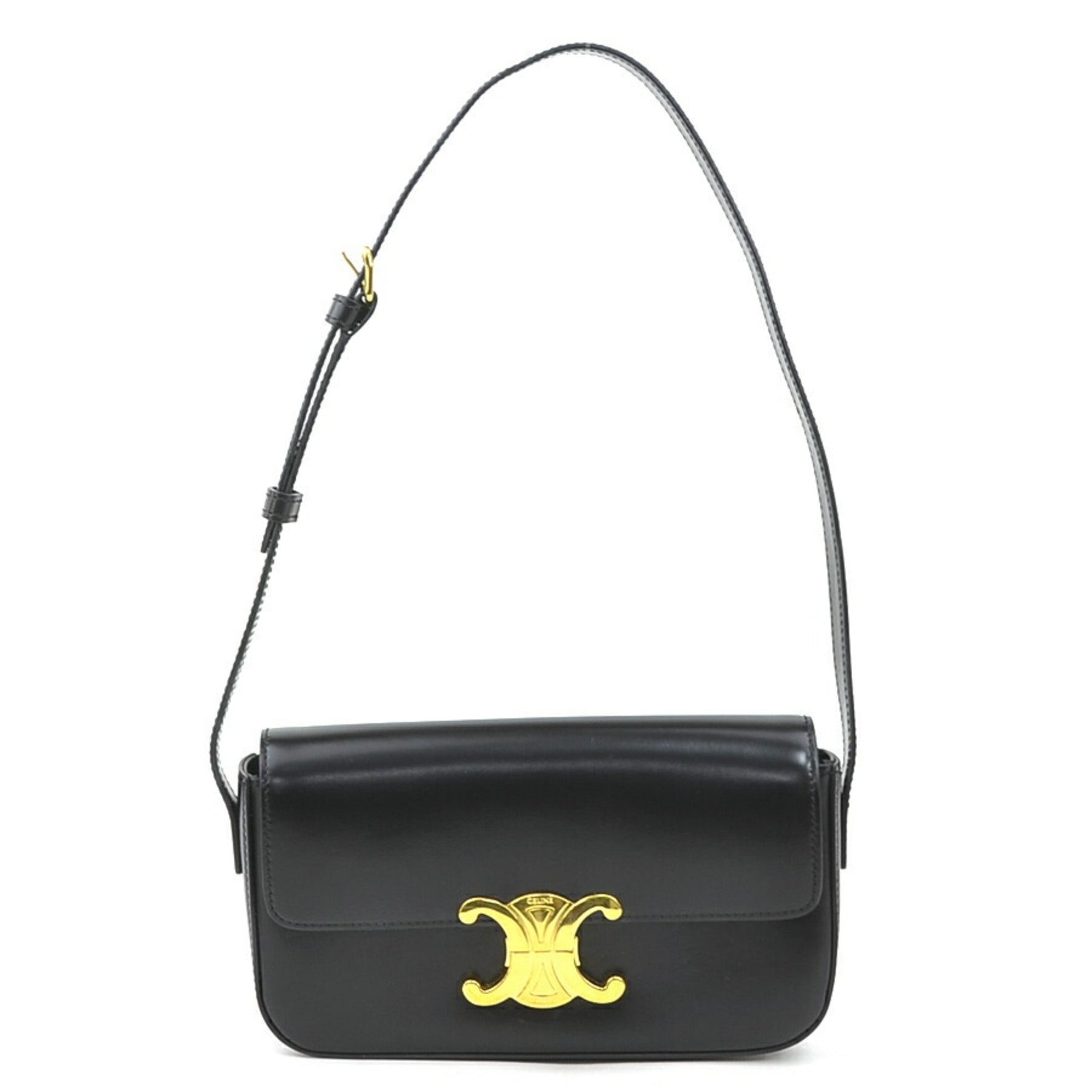 CELINE Triomphe Shoulder Bag Leather