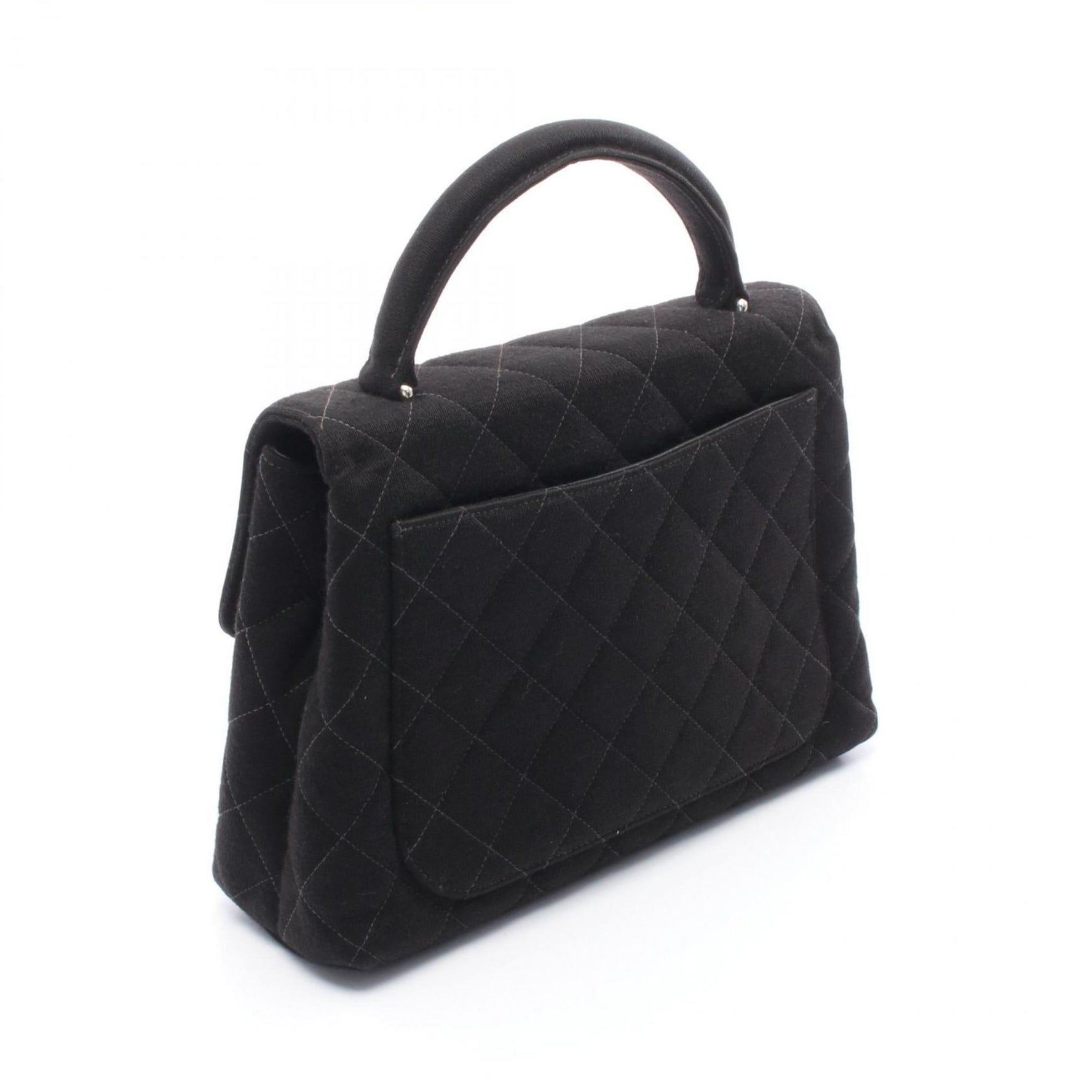 CHANEL Matelasse Top Handle Bag, Cotton Jersey