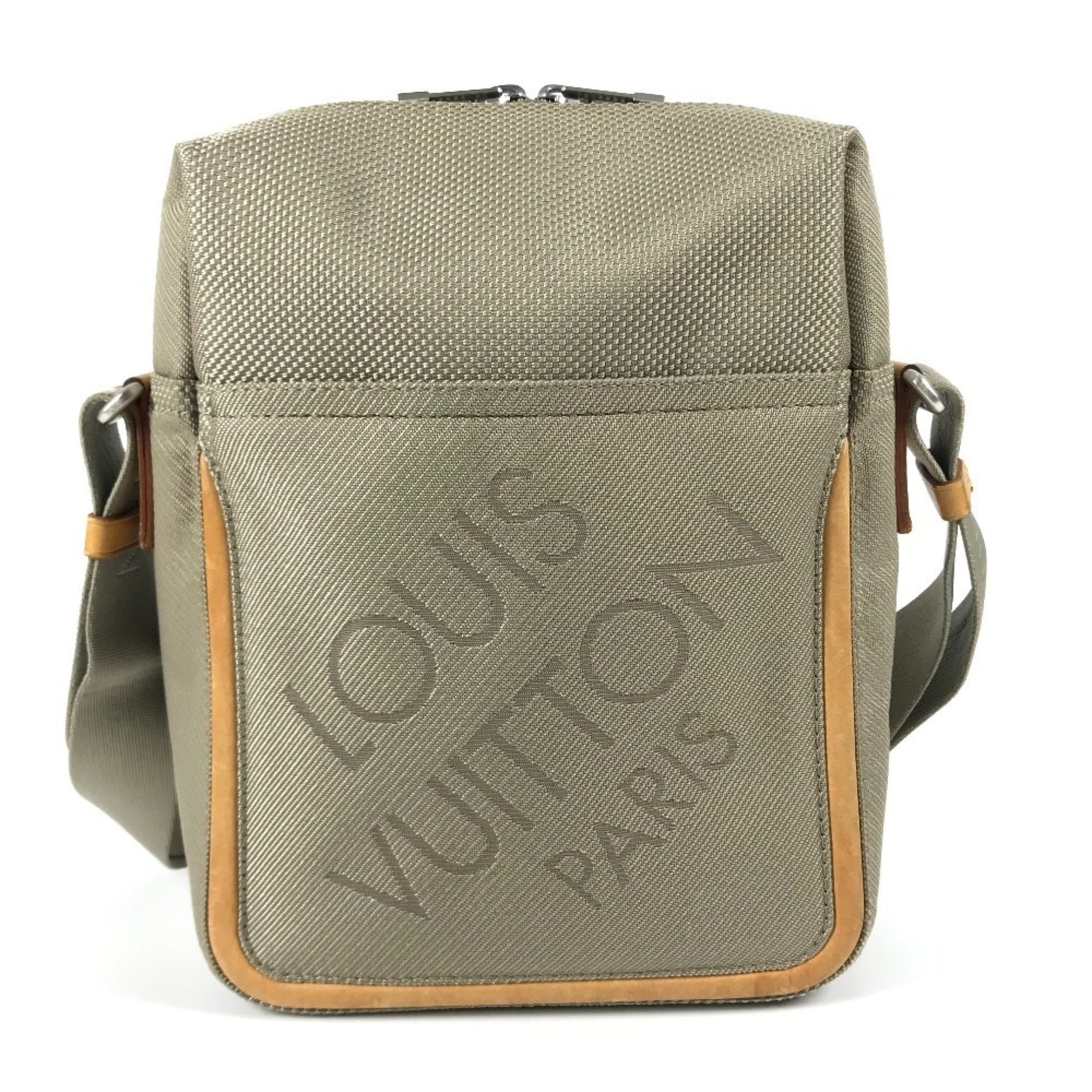 Louis Vuitton Monogram Geant Citadan Crossbody Bag Pochette Shoulder Damier Canvas Men's Sable Grey