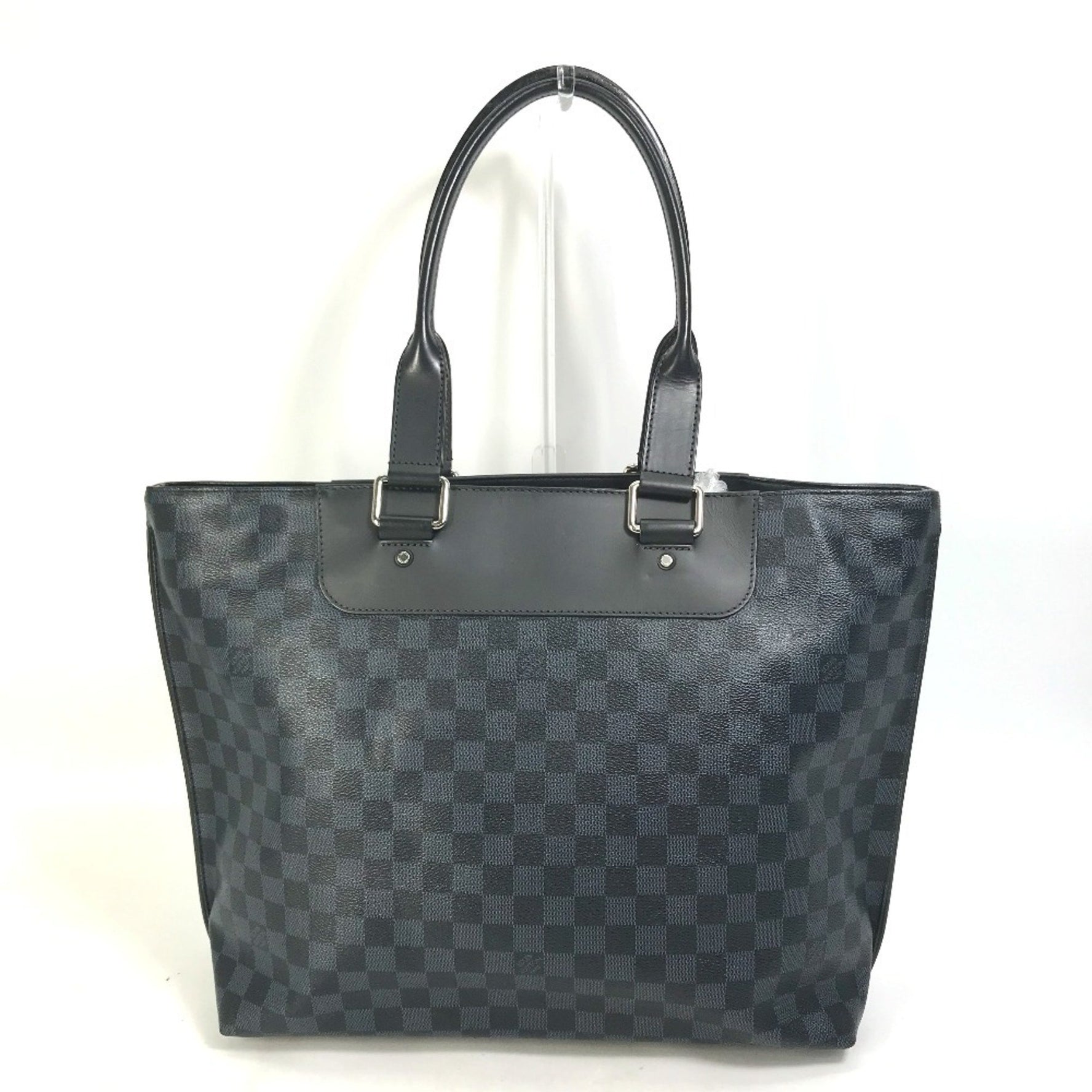Louis Vuitton Damier Cobalt Cabas Voyage Shoulder Bag, Business Tote Canvas, Men's, Navy