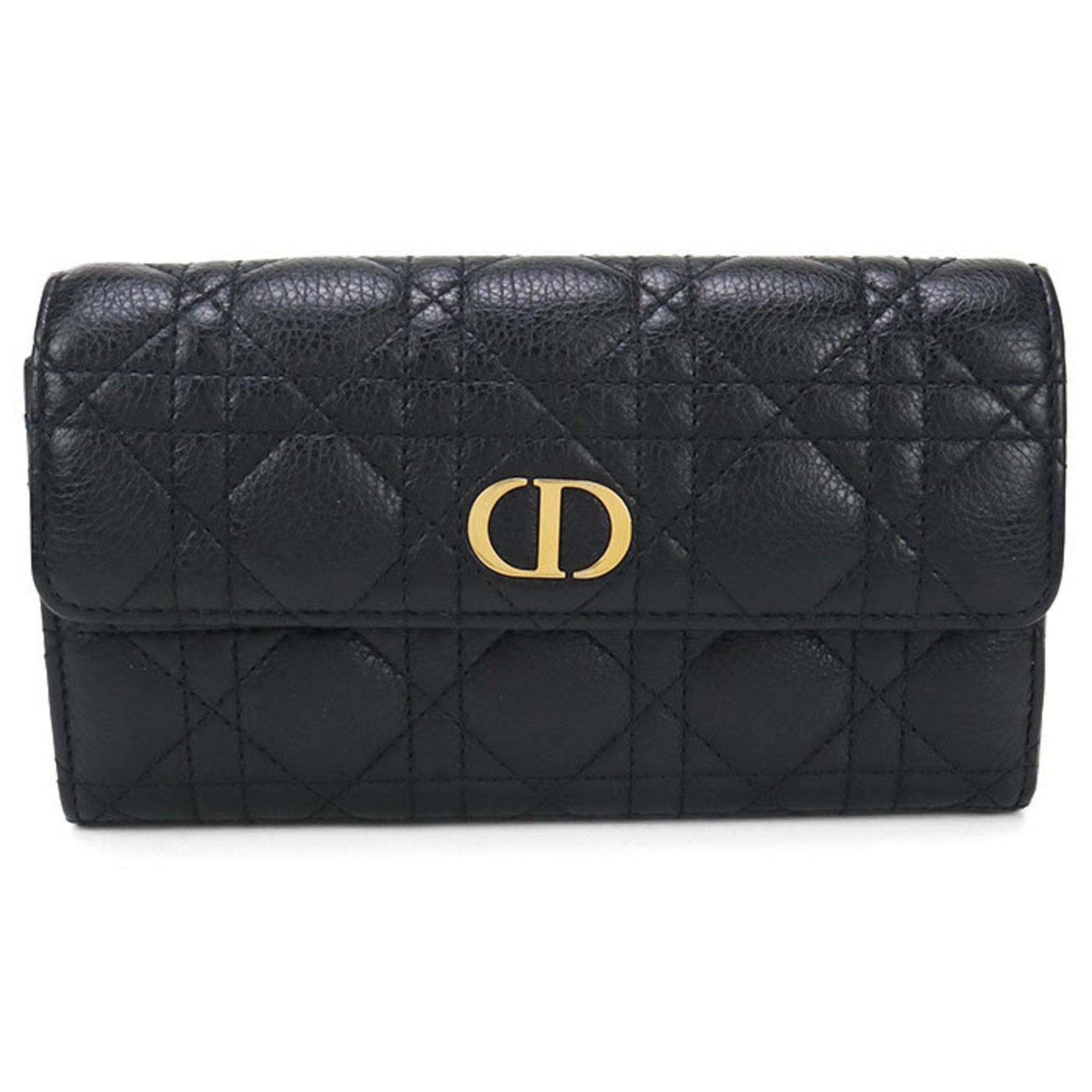 Christian Dior DIOR Long Wallet with Bi-fold Coin Pocket UWHC Orchid Dior Caro