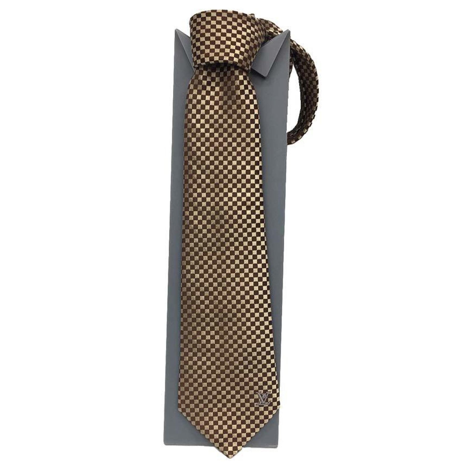 Louis Vuitton Damier Necktie 100% Silk