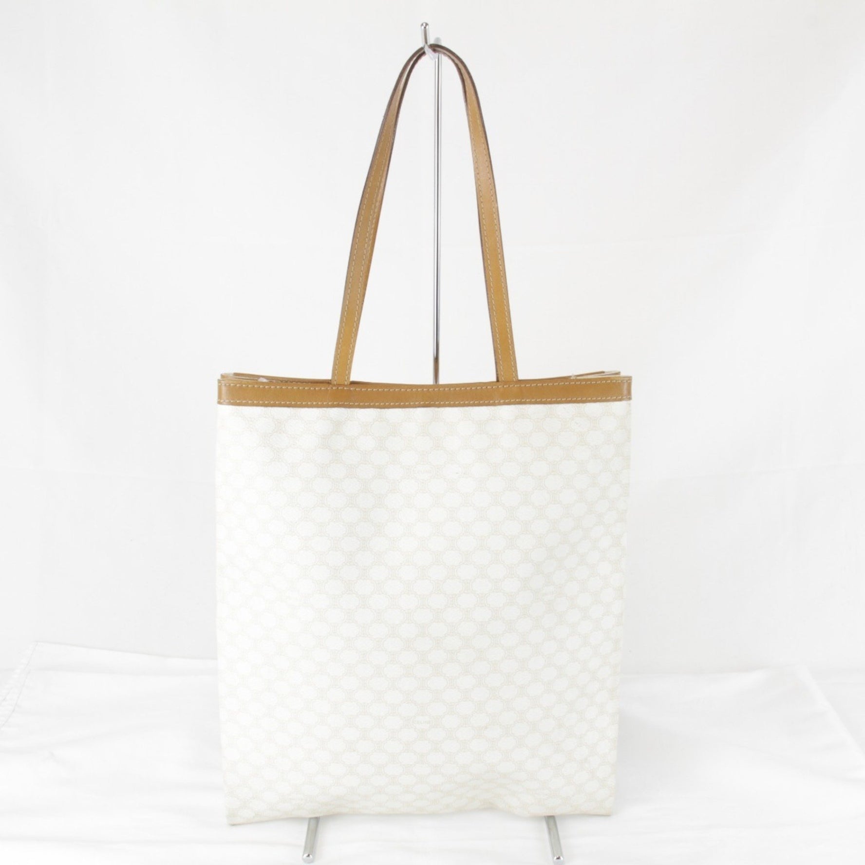 CELINE Macadam Tote Bag, Canvas, with Blazon Logo