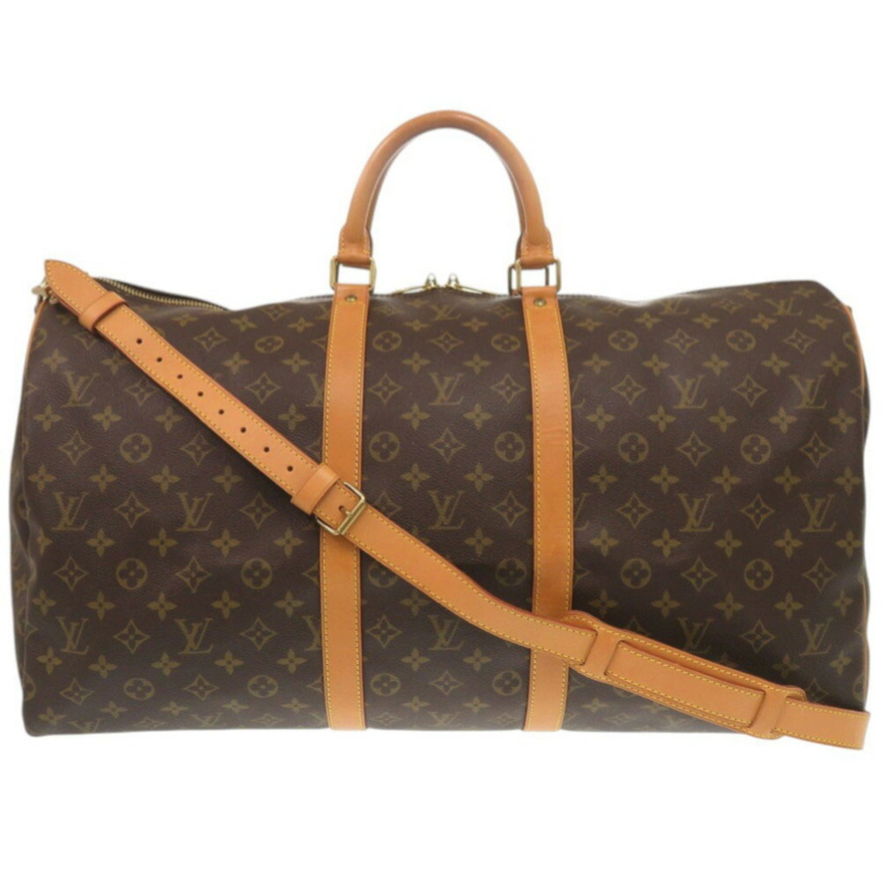 Louis Vuitton Keepall Bandouliere 55 Monogram Boston Bag LV 0741