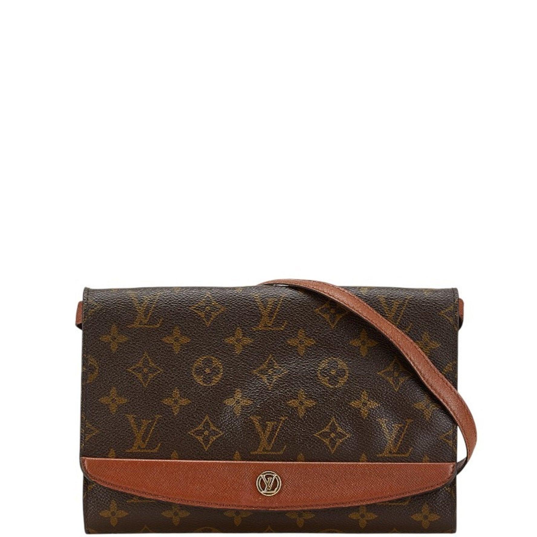 Louis Vuitton Monogram Bordeaux 24 Shoulder Bag PVC Leather