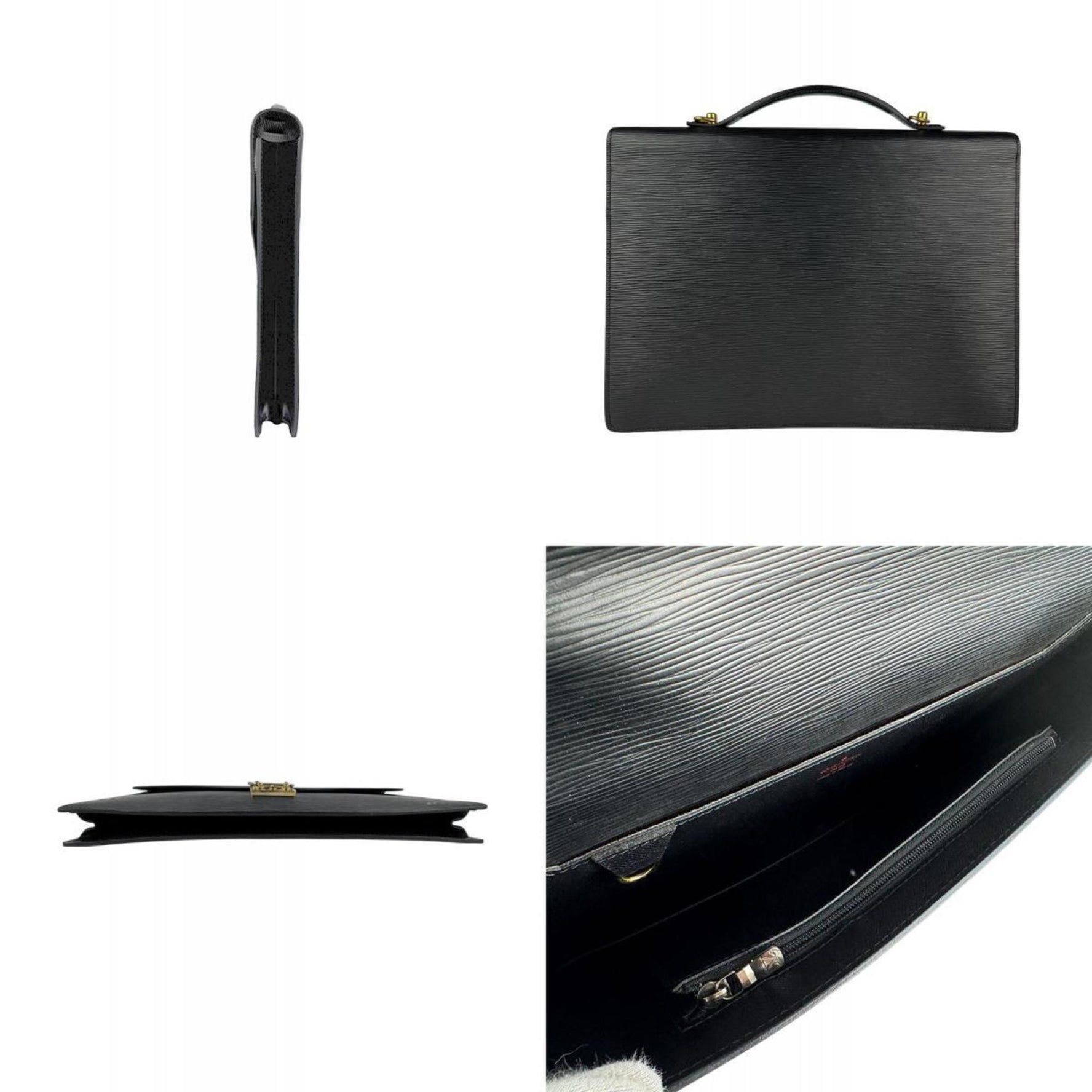 Louis Vuitton Epi Leather Bandouliere Handbag Shoulder Bag in and Gold