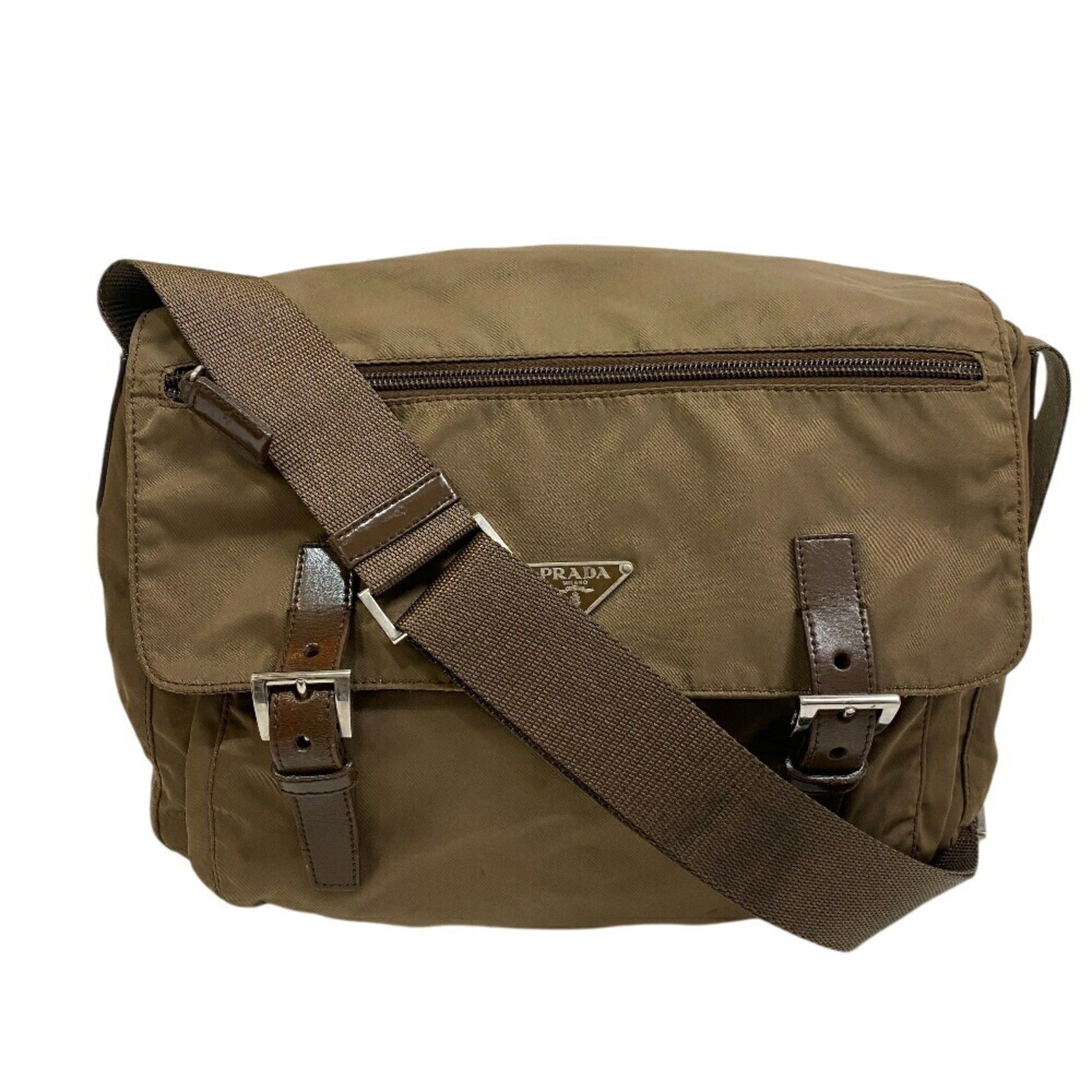 PRADA Vera Shoulder Bag, Khaki Green, Women's/Men's