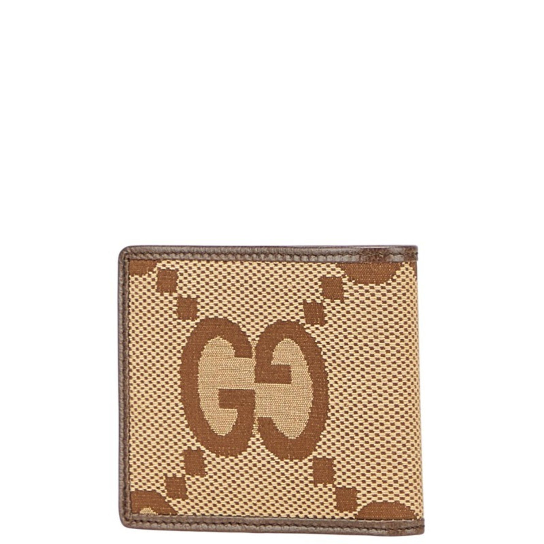 Gucci Jumbo GG Bifold Wallet Canvas and Leather