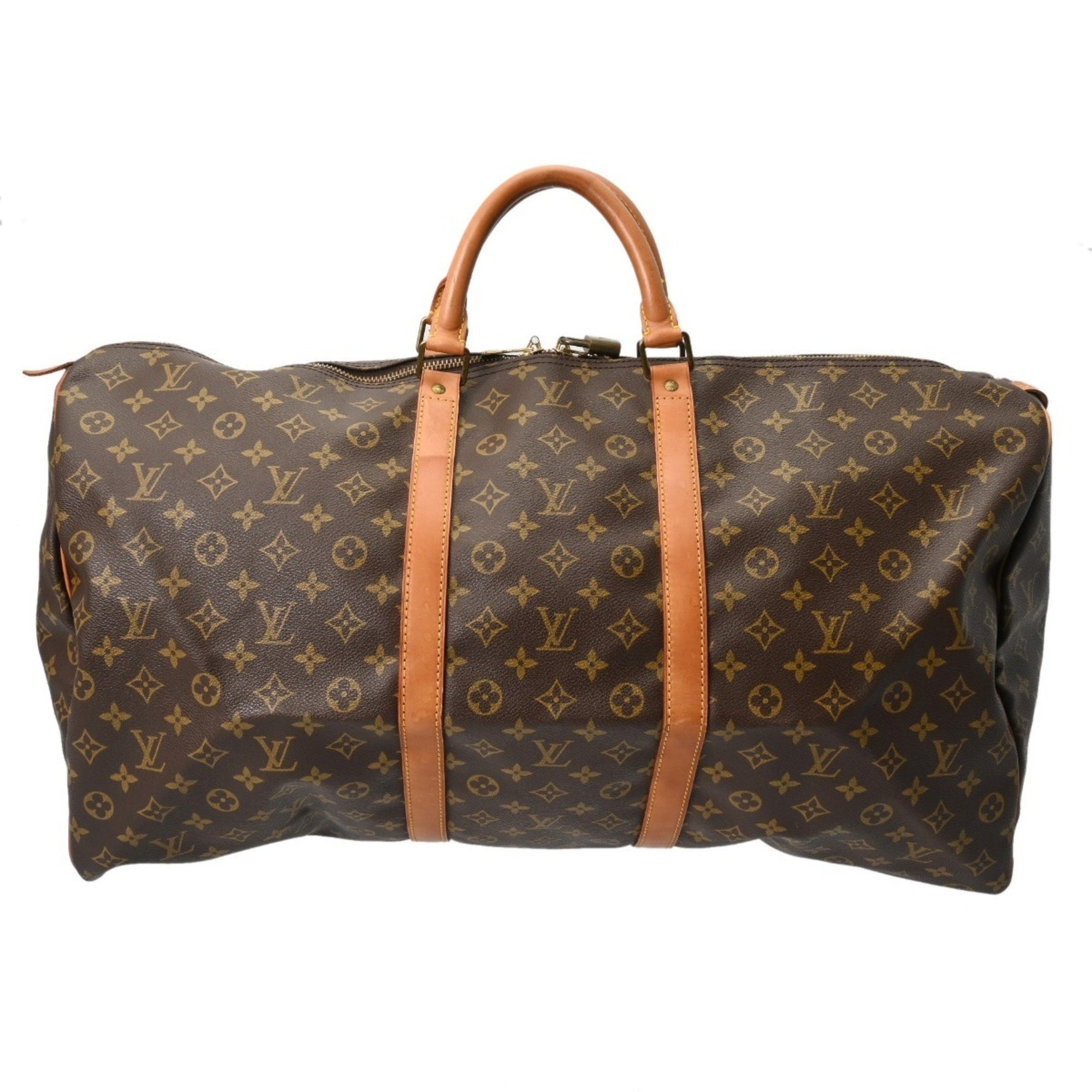 LOUIS VUITTON Monogram Keepall 60 Unisex Canvas Boston Bag