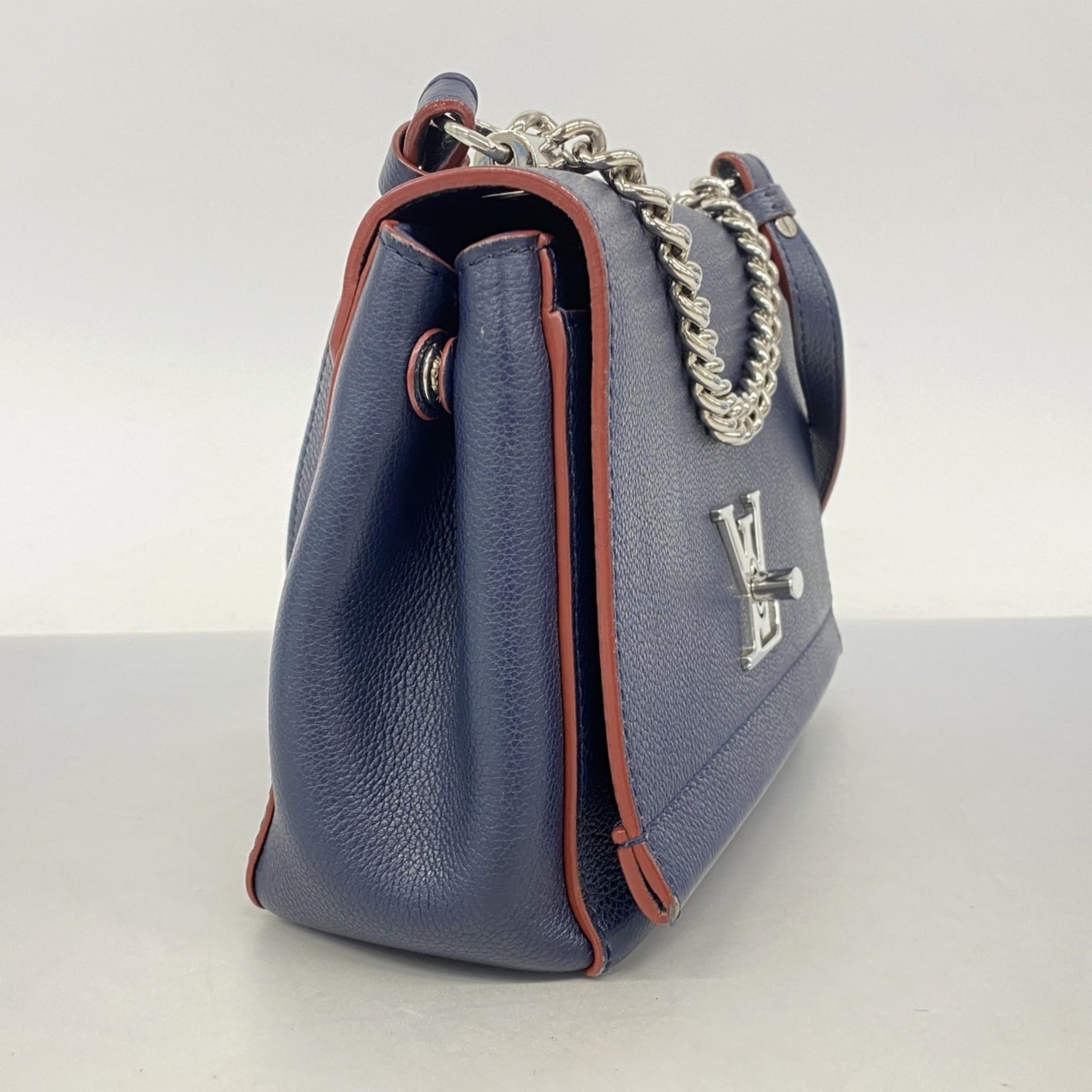 Louis Vuitton Lockme Handbag Marine Rouge Bag