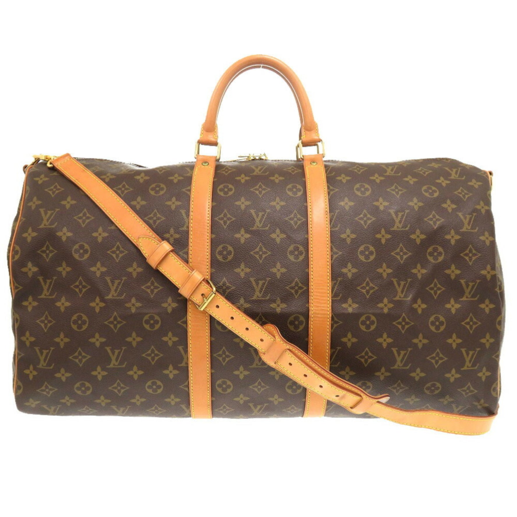 Louis Vuitton Keepall Bandouliere 55 Monogram Boston Bag LV 0275