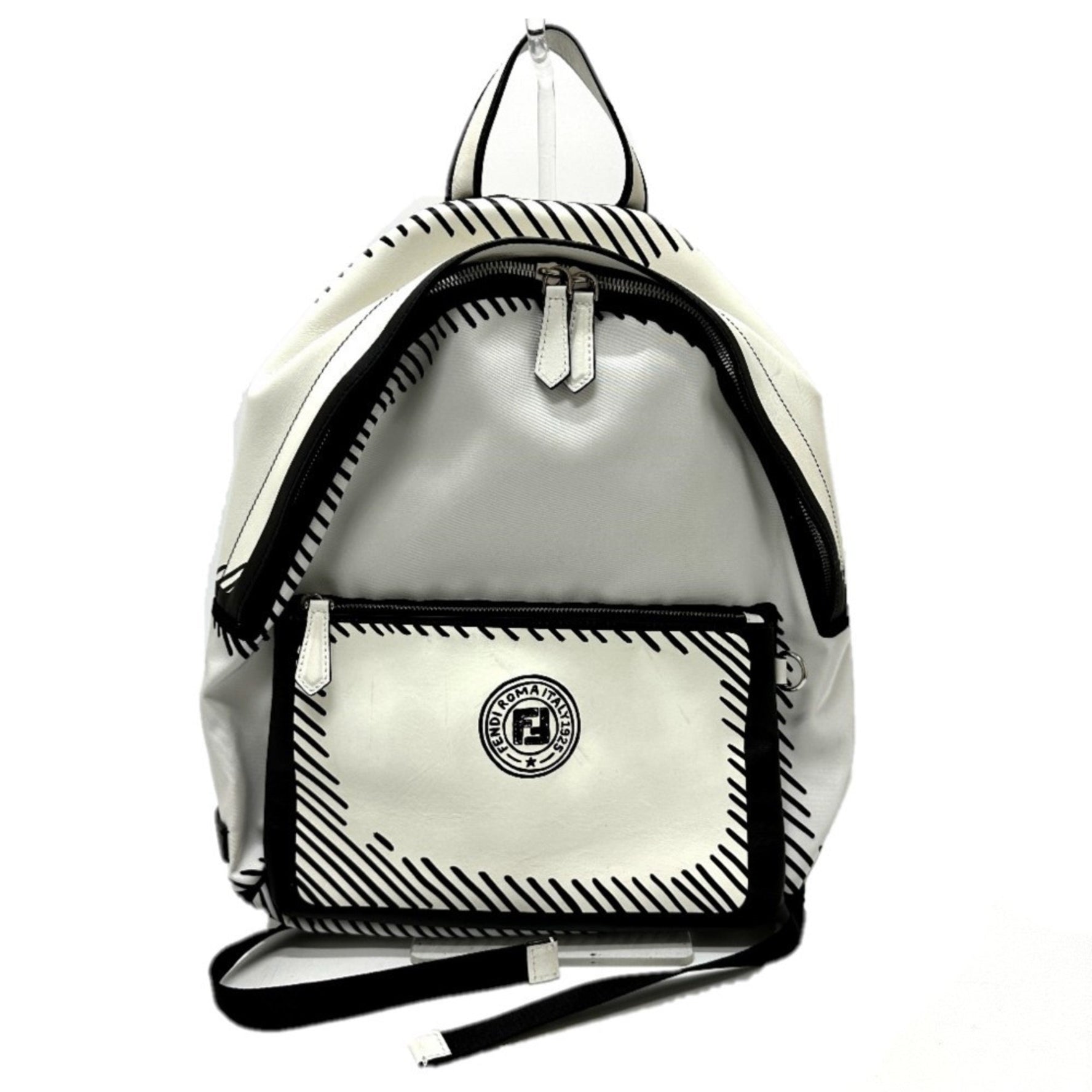 FENDI Joshua Vides California Sky Backpack in Canvas/Leather