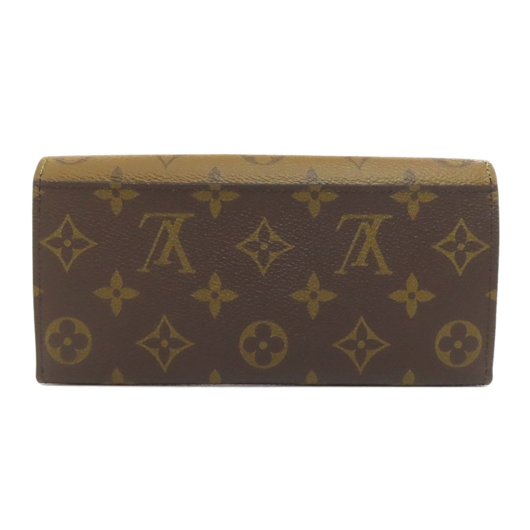 Louis Vuitton Portefeuille Emily Long Wallet Monogram Reverse
