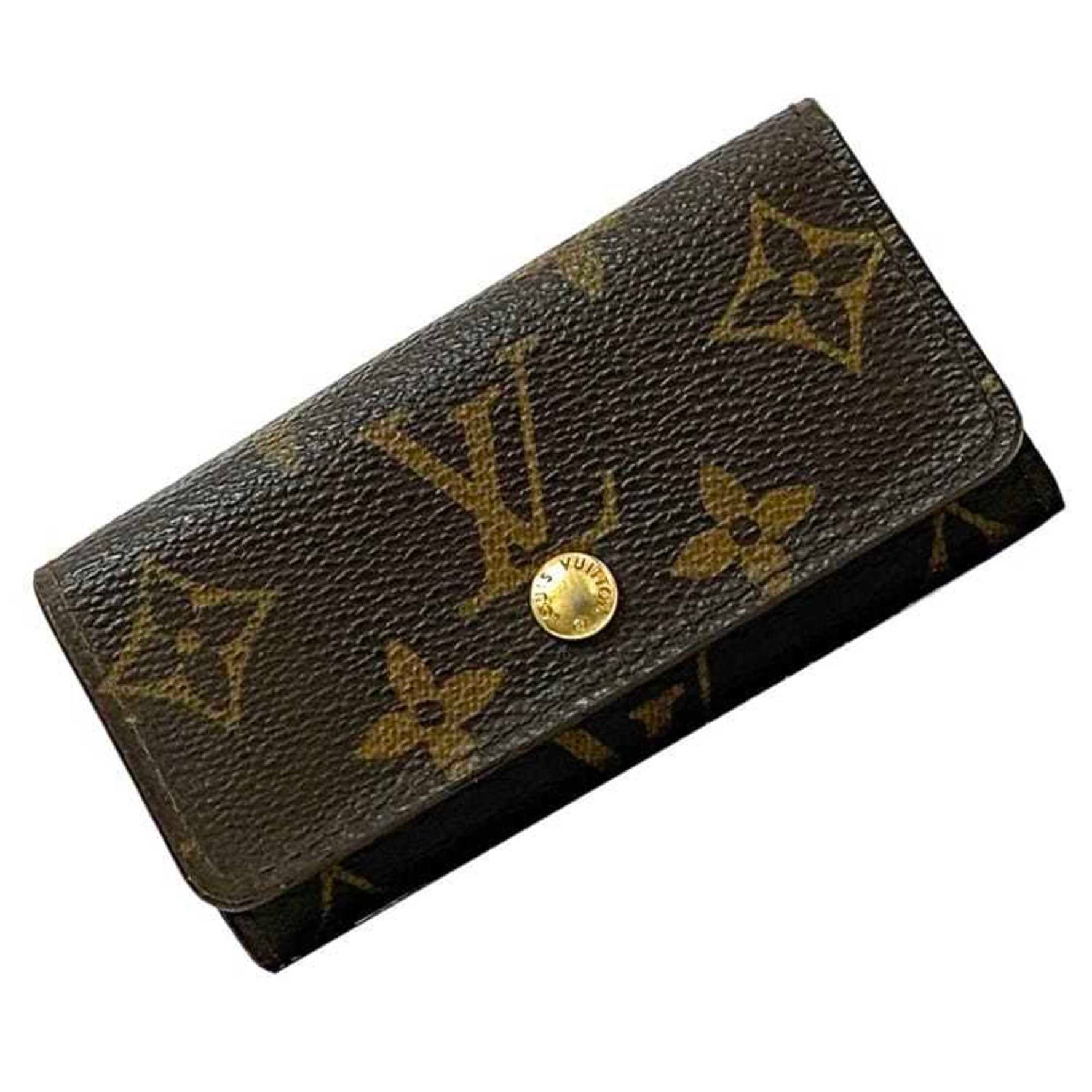 Louis Vuitton key case Brown Monogram canvas Key holder Men's LV