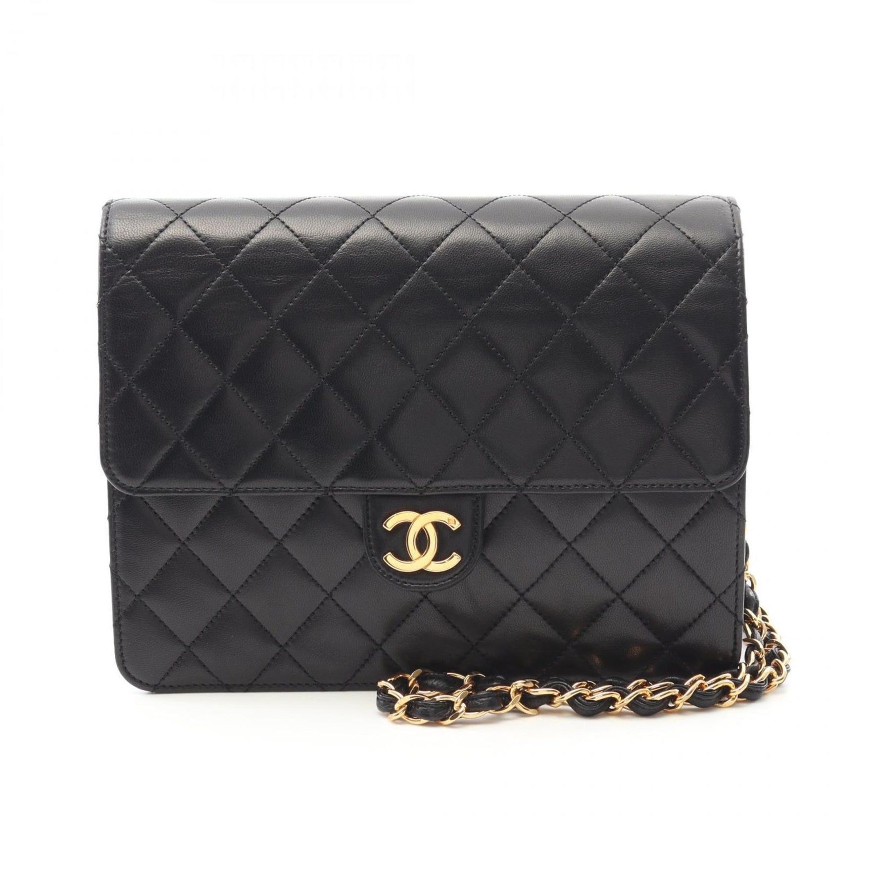 CHANEL Matelasse Single Flap Shoulder Bag in Lambskin Leather