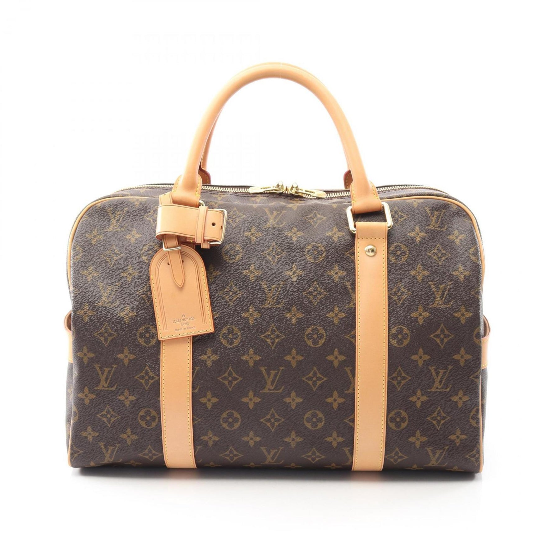Louis Vuitton Carryall Boston Bag, Coated Canvas and Leather, Monogram, Men's