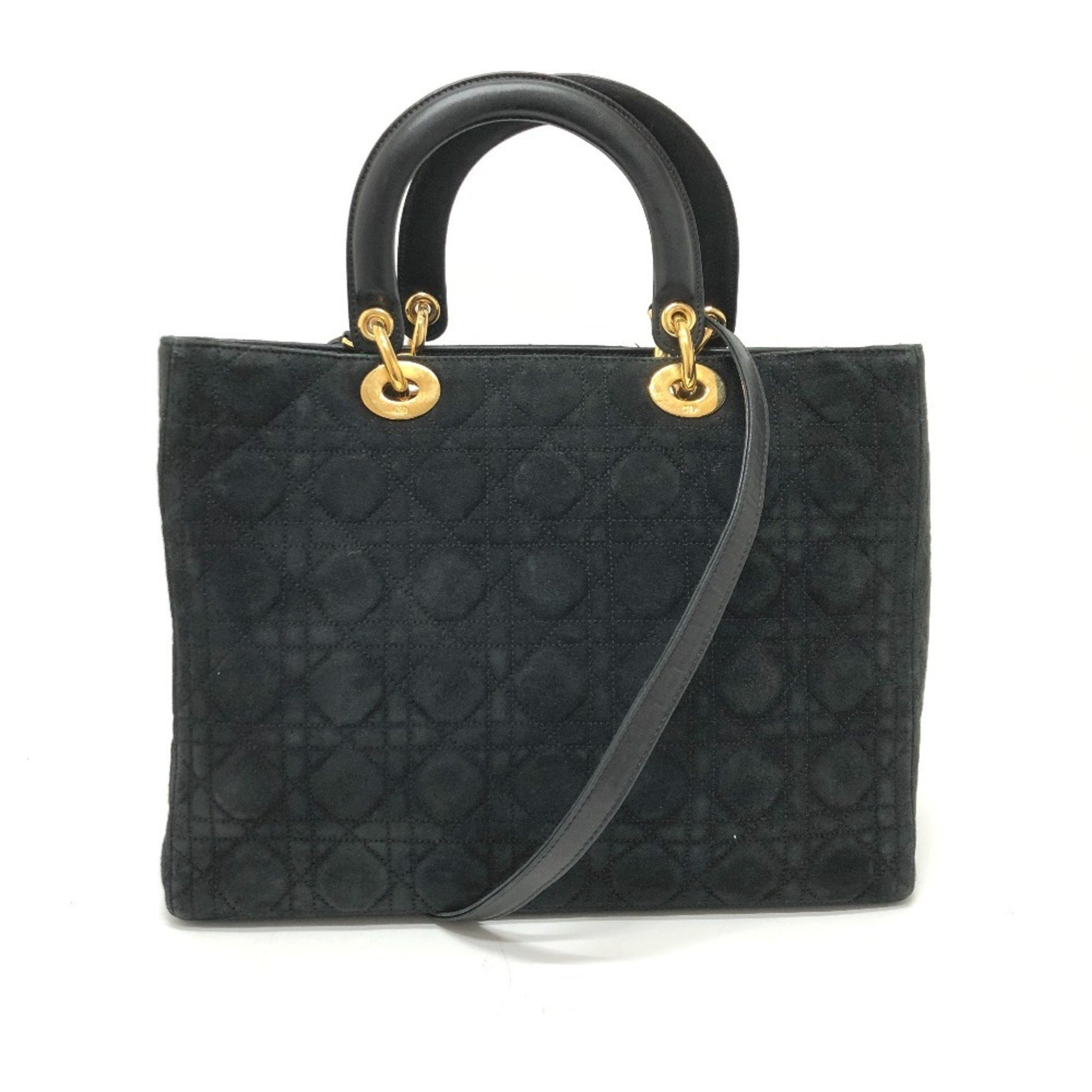 Christian Dior Dior Lady Shoulder Bag/Handbag Leather/Suede