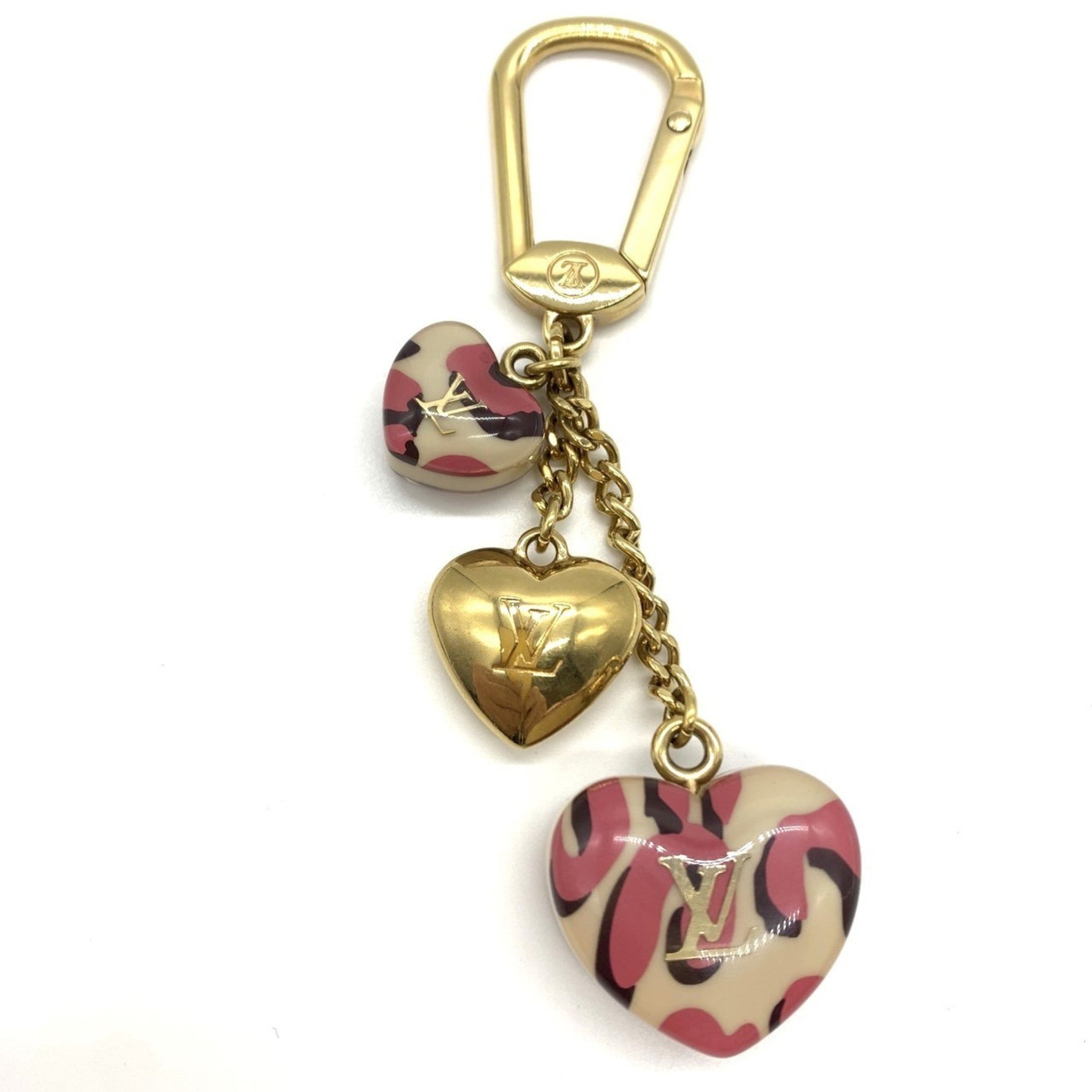 Louis Vuitton Porte-Clé Heart Keyring Broncorail Men's Keychain
