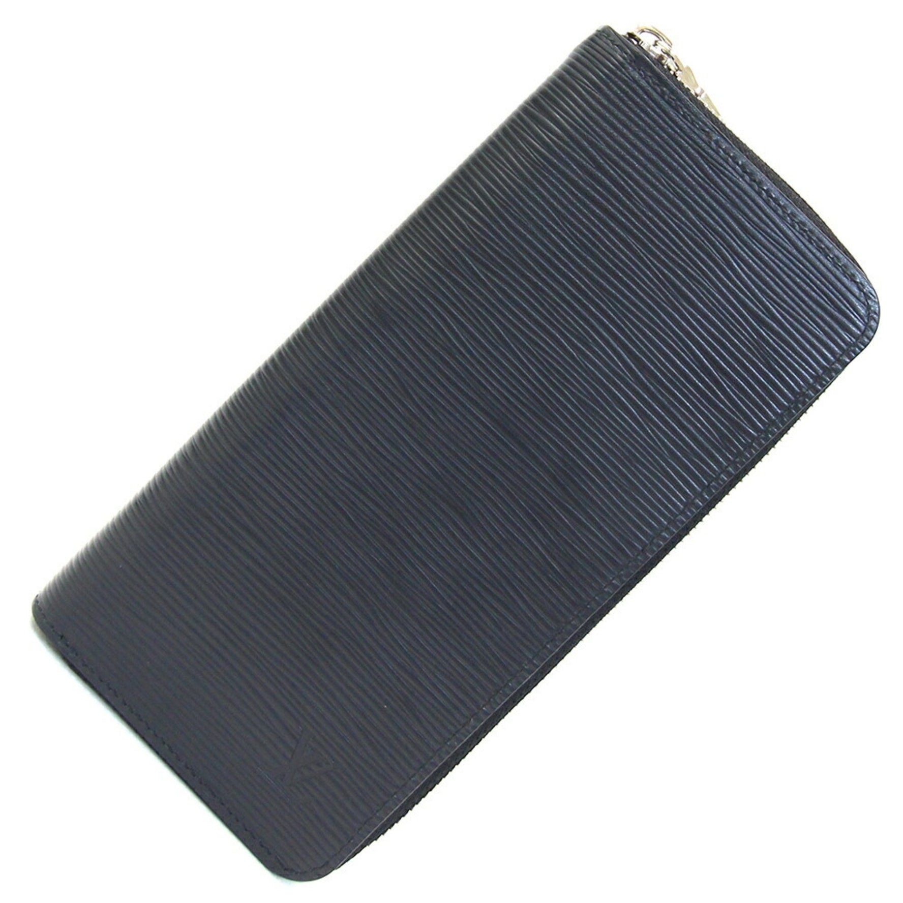 Louis Vuitton Round Long Wallet Epi Zippy Vertical Noir Black