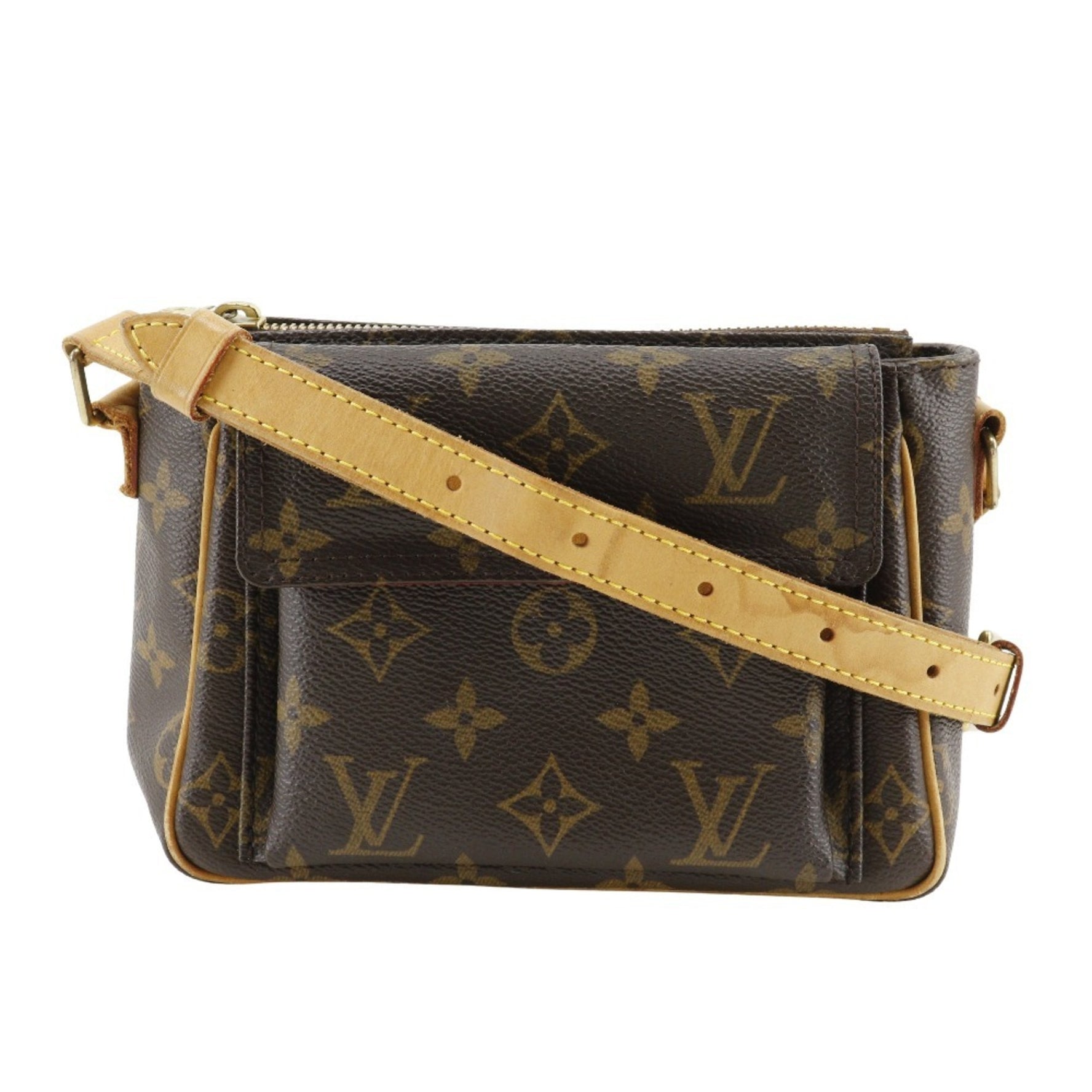 Louis Vuitton Viva Cite PM Shoulder Bag Monogram Canvas 2004 Brown