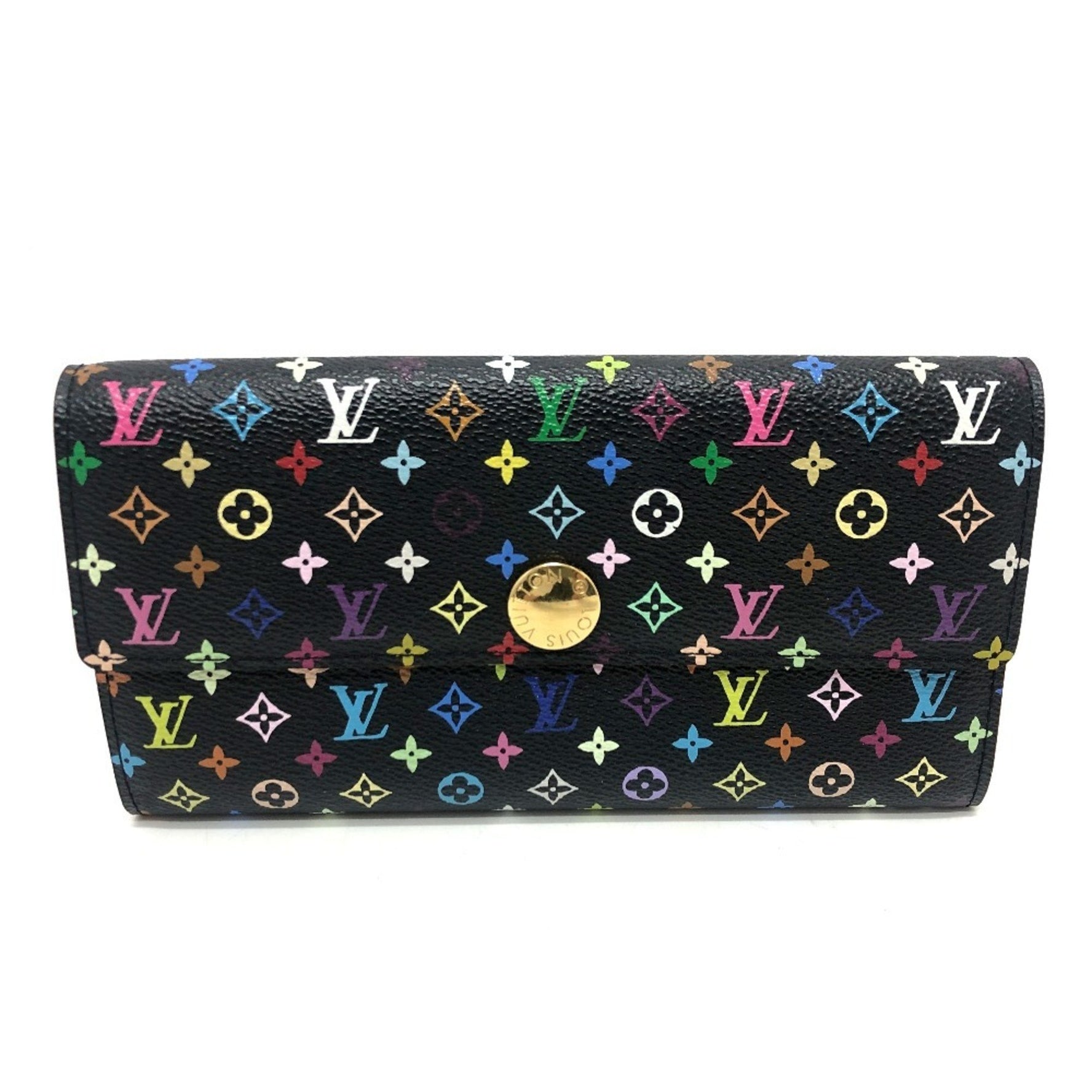 Louis Vuitton Portefeuille Sarah Wallet Flap Long Monogram Multicolor Canvas