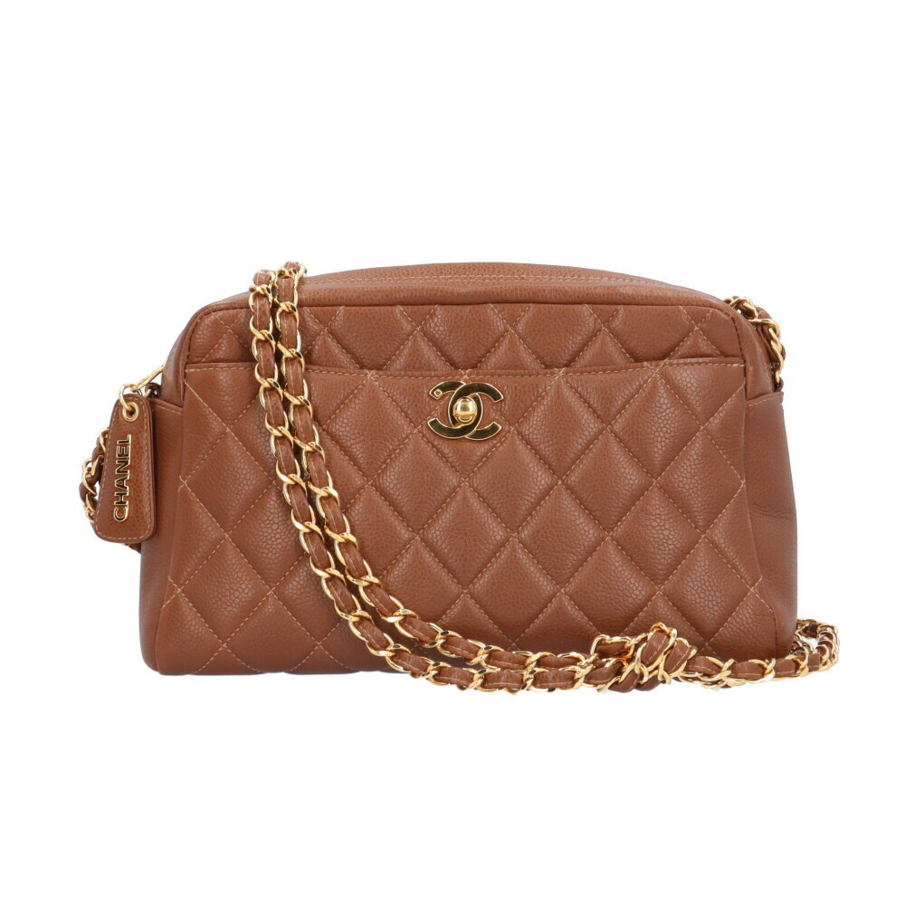 Chanel Matelasse Shoulder Bag Leather Chain