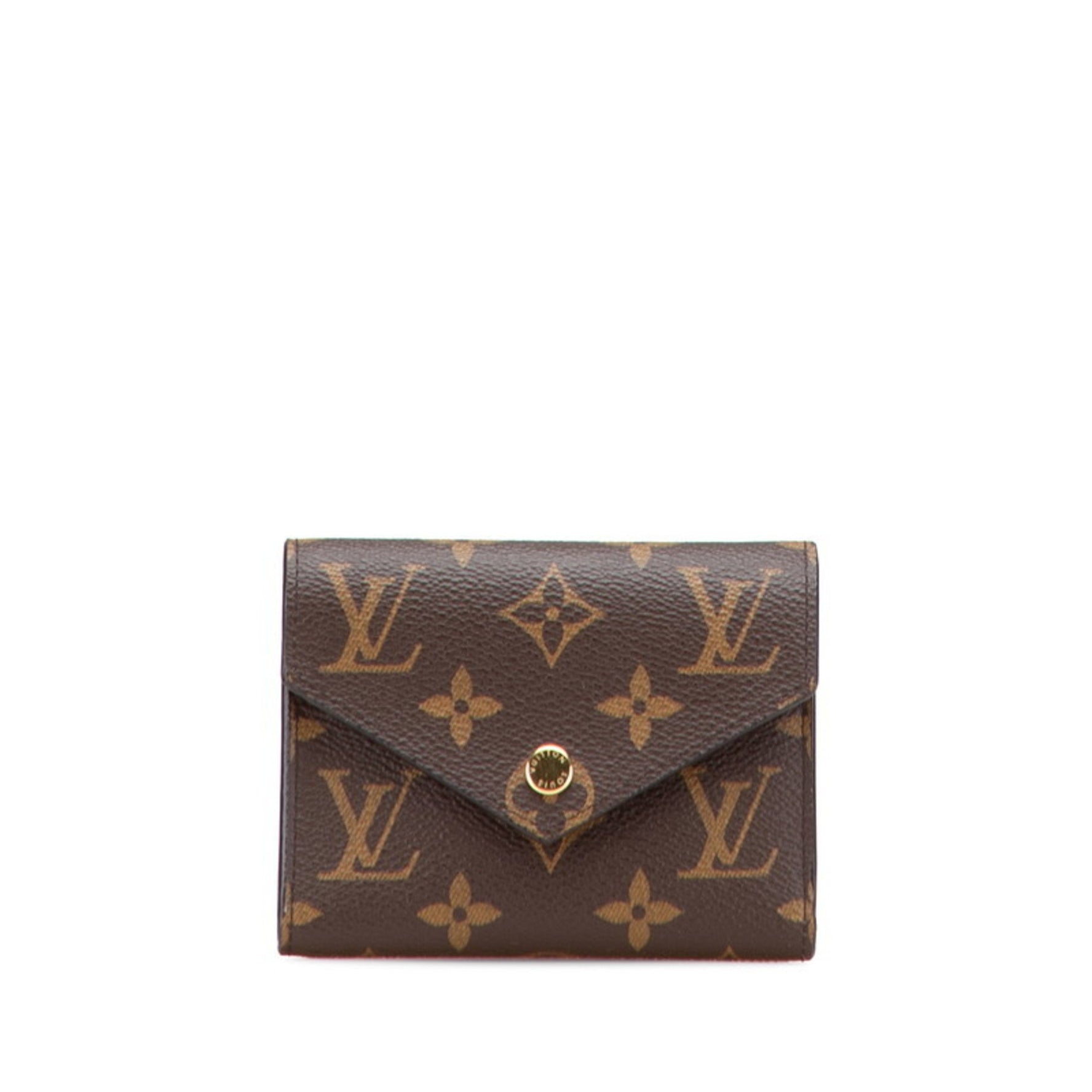 Louis Vuitton Monogram Portefeuille Victorine Tri-fold Wallet Brown LOUIS VUITTON