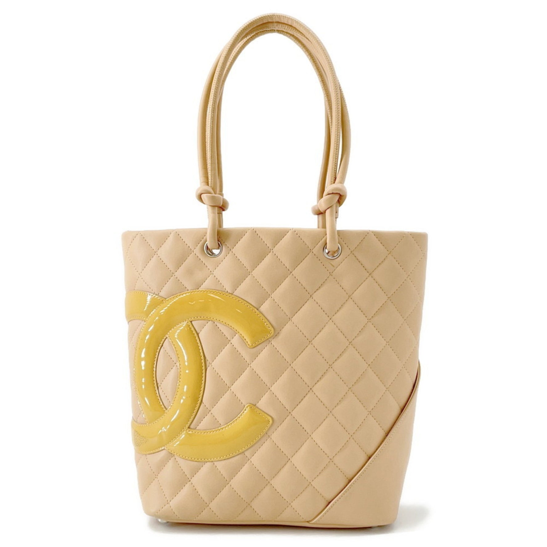 CHANEL Cambon Line Coco Mark Medium Tote Bag
