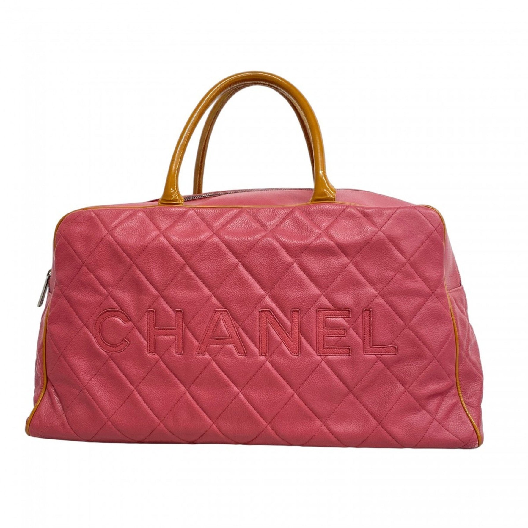 Chanel Boston Bag, Matelasse Leather, Patent Men's and