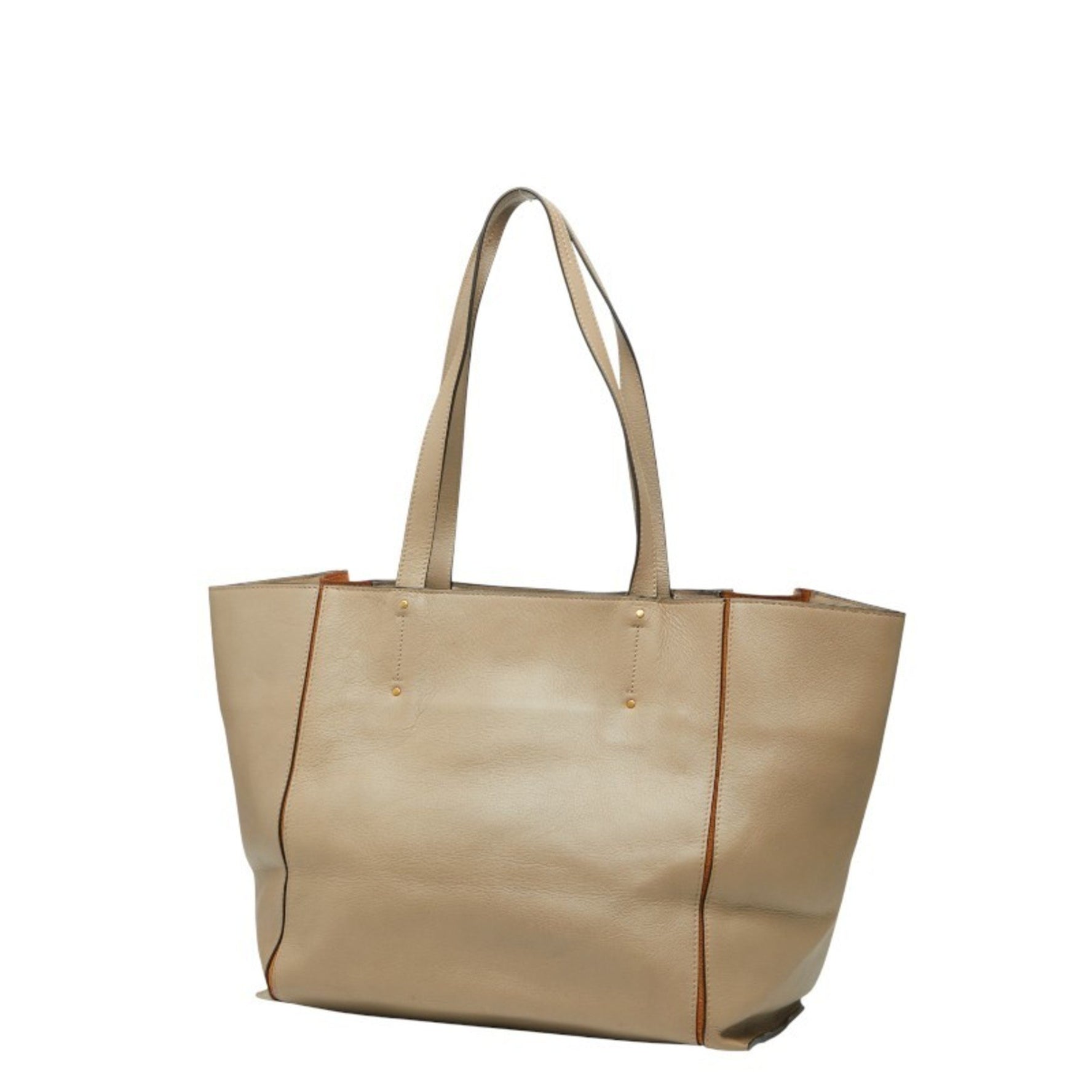 Chloé Chloe Milo logo tote bag, handbag, leather sweatshirt