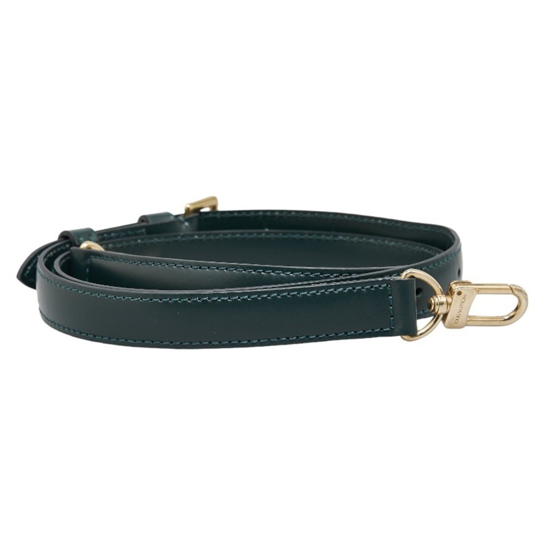 Louis Vuitton Taiga Shoulder Strap Dark Green Leather