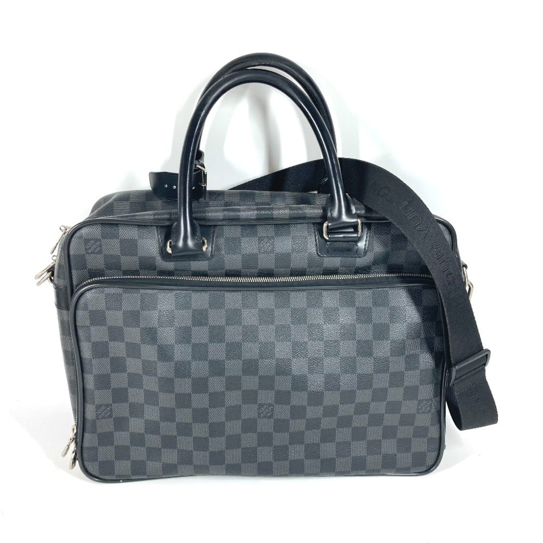 Louis Vuitton Damier Graphite Ikar Bag Handbag Document Briefcase Business Canvas Men's