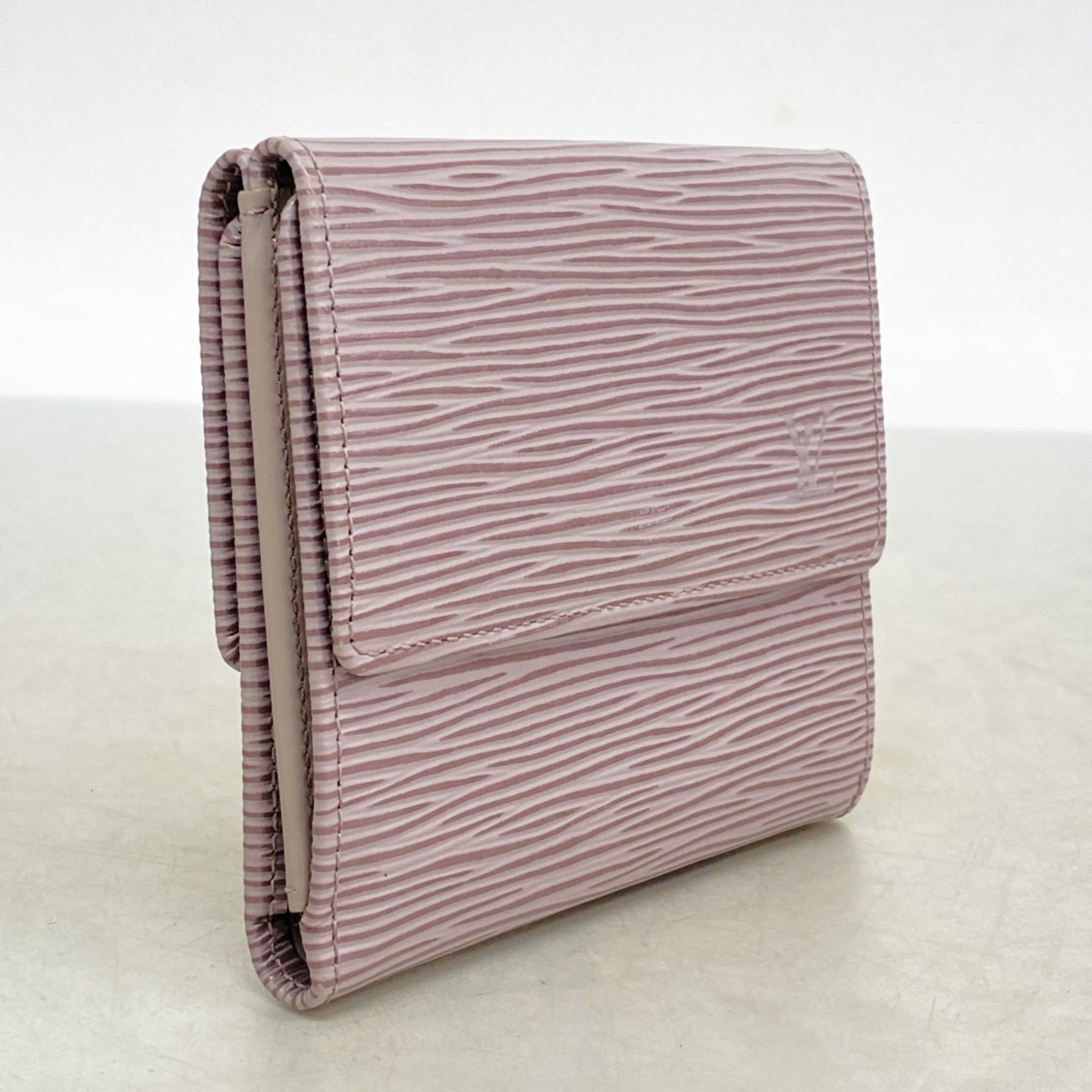 Louis Vuitton Epi Tri-fold Wallet Porte Monnaie Carte Credit Lila