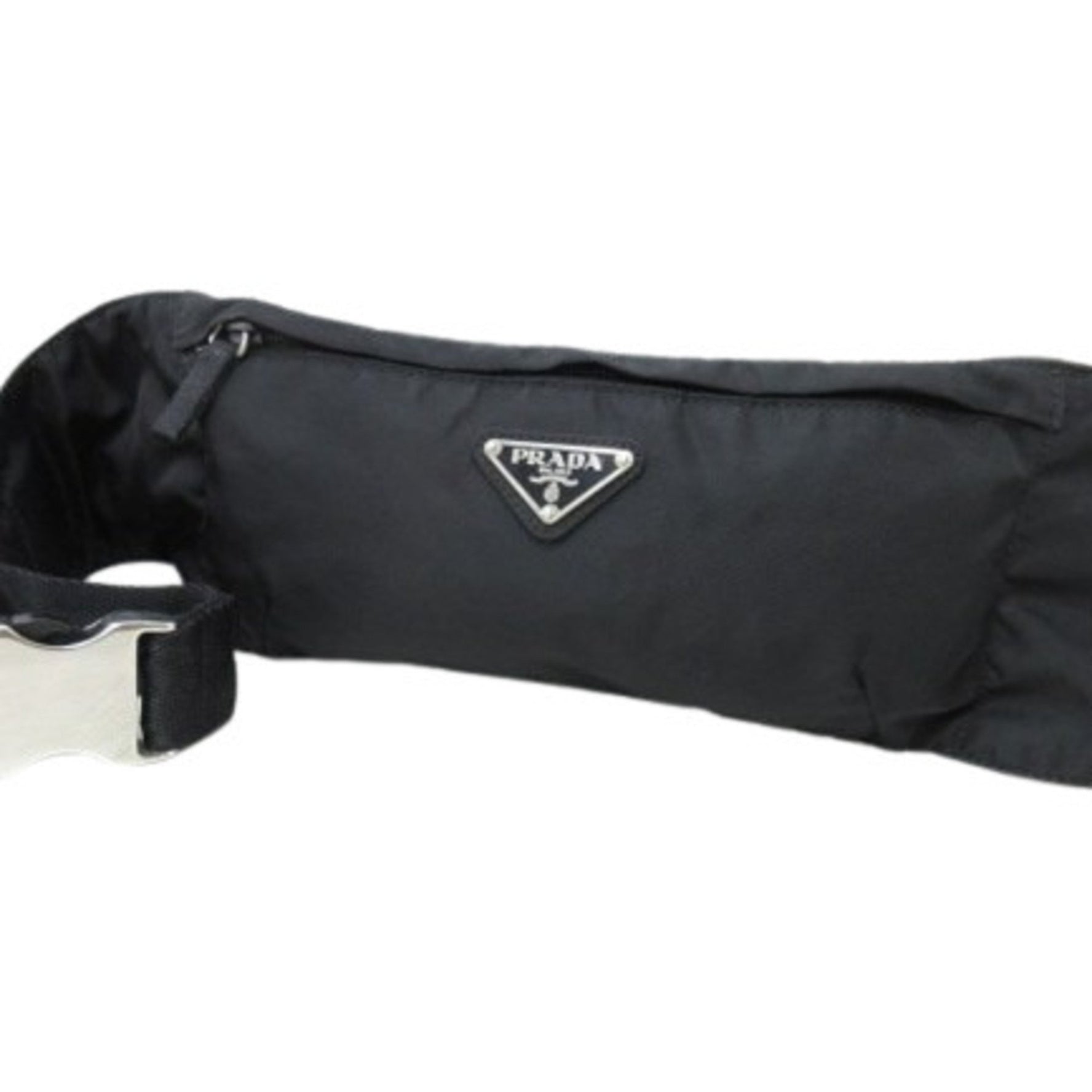 PRADA Triangle Waist Bag - Nylon with Logo
