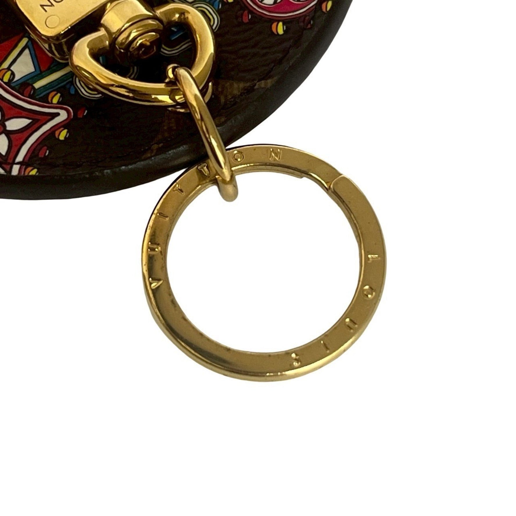 LOUIS VUITTON Porte-Clés Illustre Monogram Vivienne Leather Charm