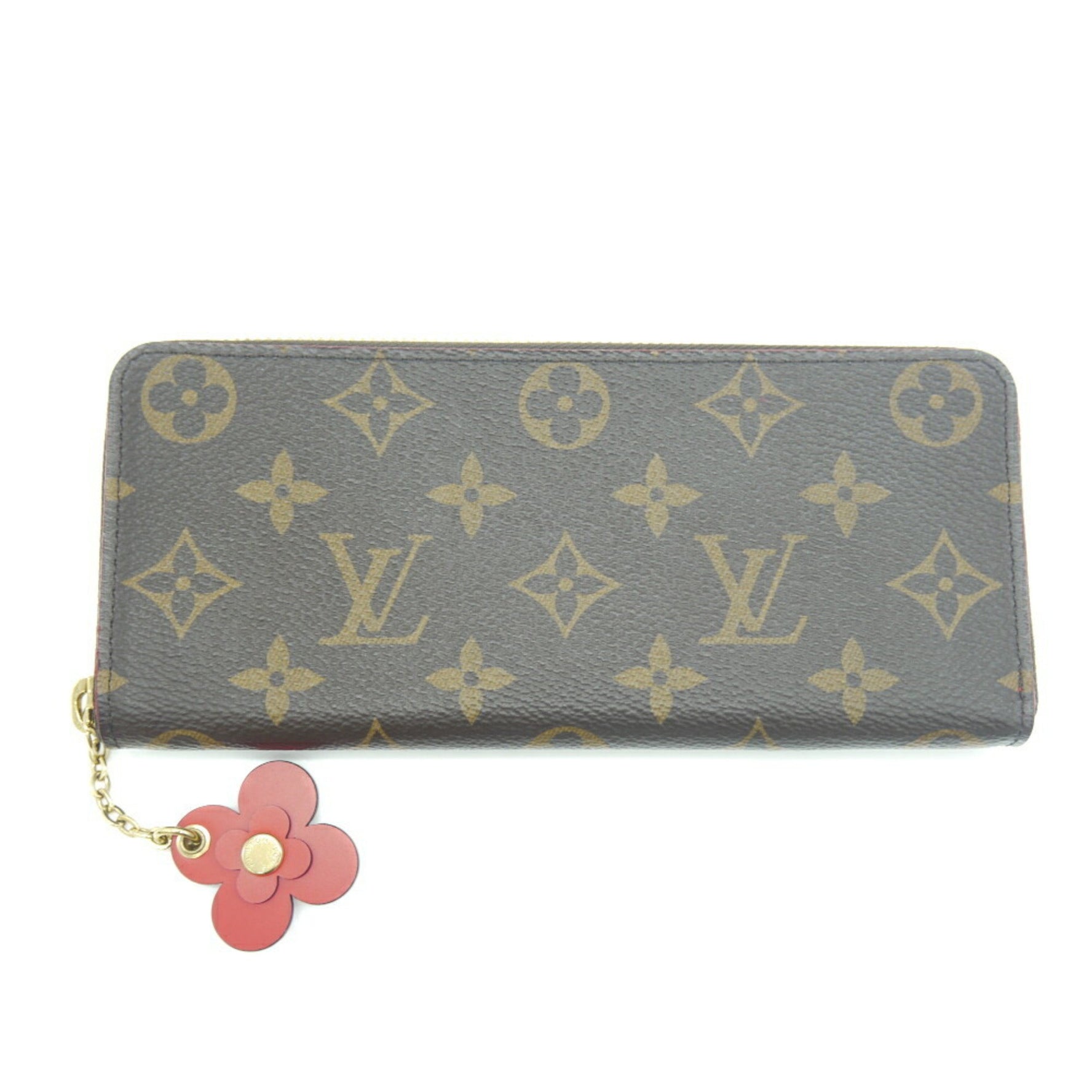 Louis Vuitton Long Wallet Portefeuille Clemence Flower Charm