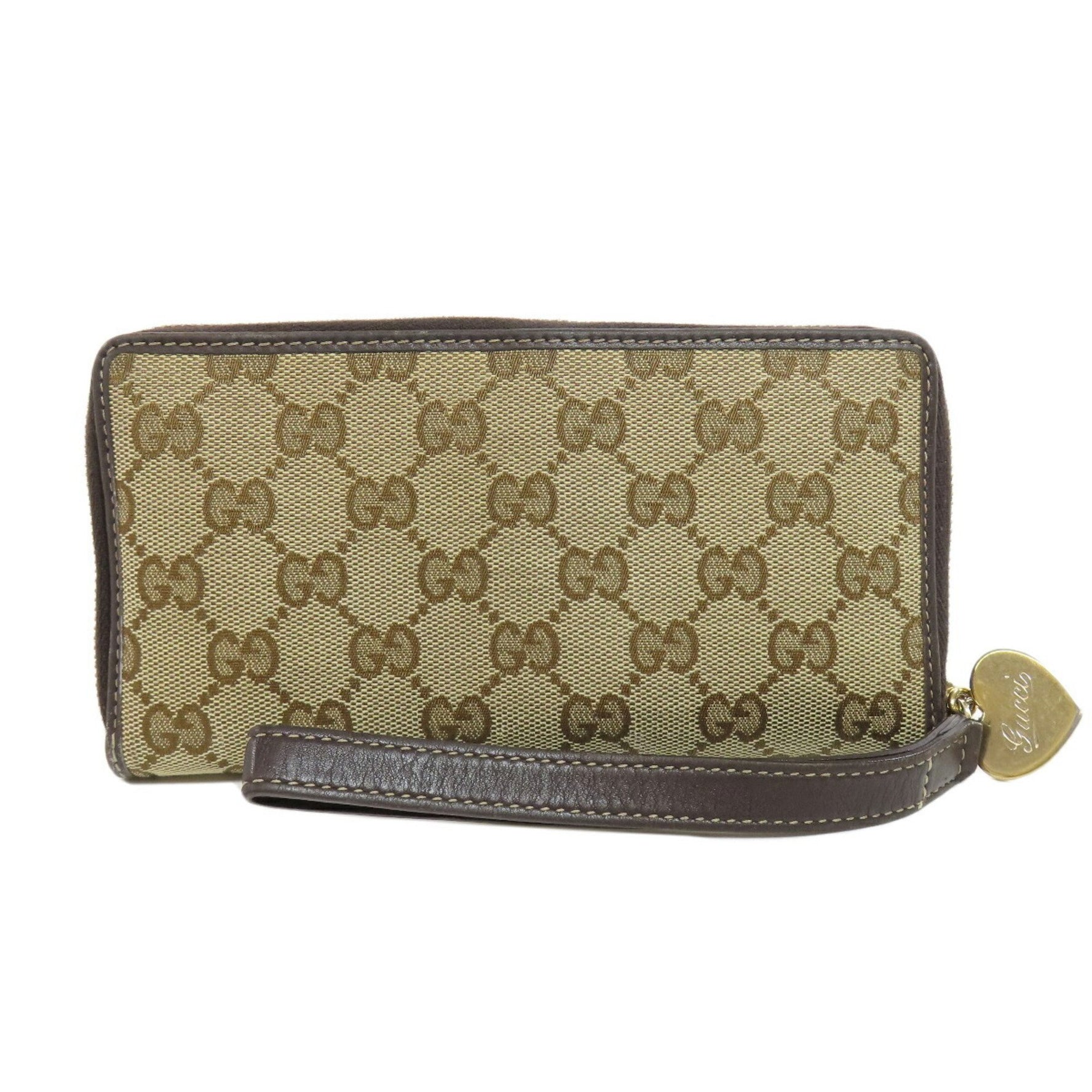 GUCCI Round GG Long Wallet Canvas