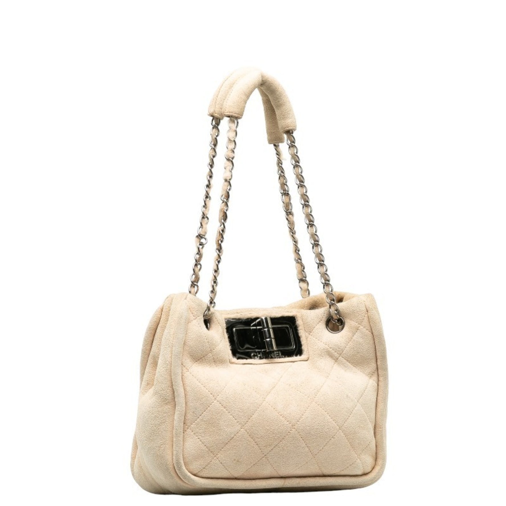 Chanel Matelasse Metal Fittings Boa Chain Shoulder Bag Suede