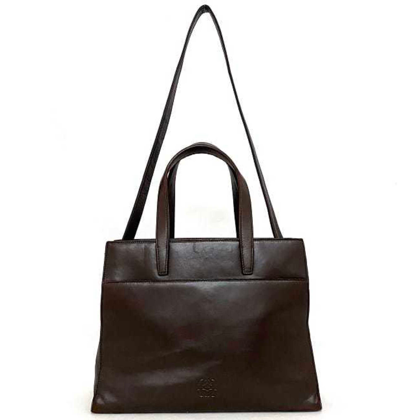 LOEWE bag anagram handbag nappa leather tote shoulder ladies