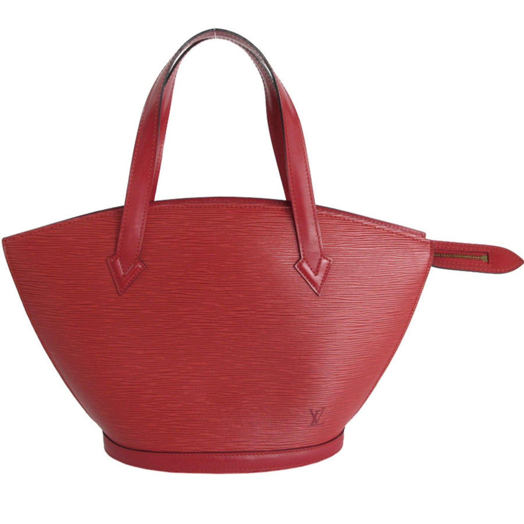 Louis Vuitton Epi Saint Jacques Handbag, Leather, Red, Gold