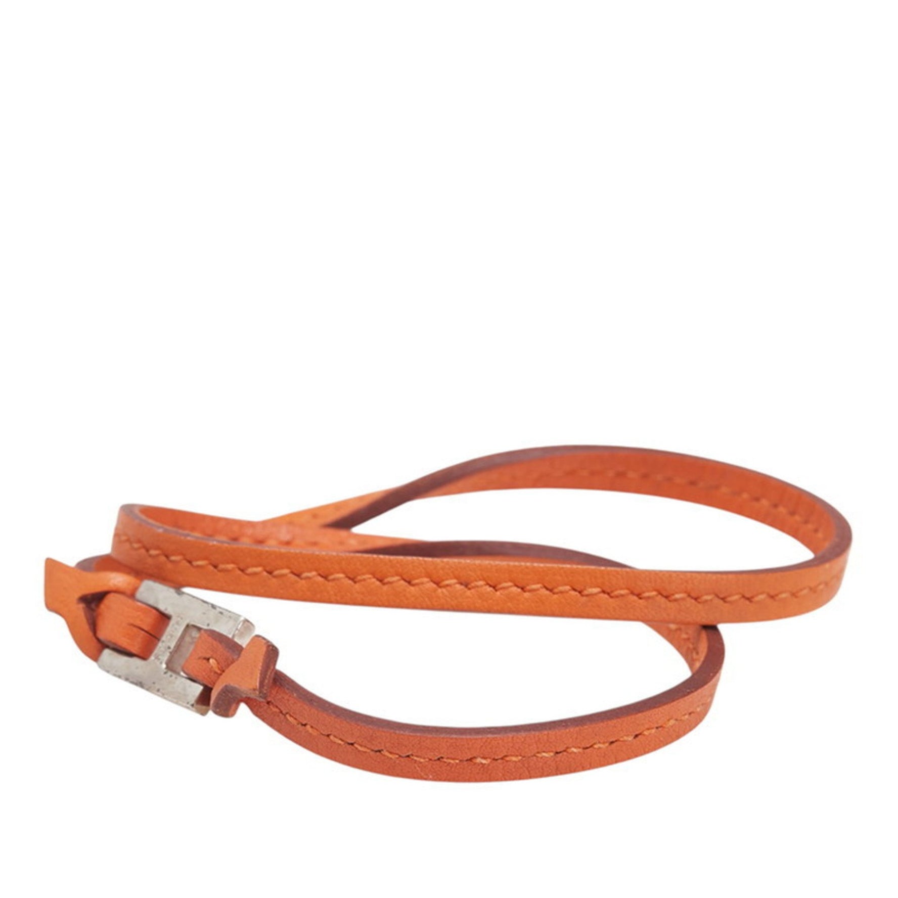 Hermes Tillet Double Strand Bracelet in Leather