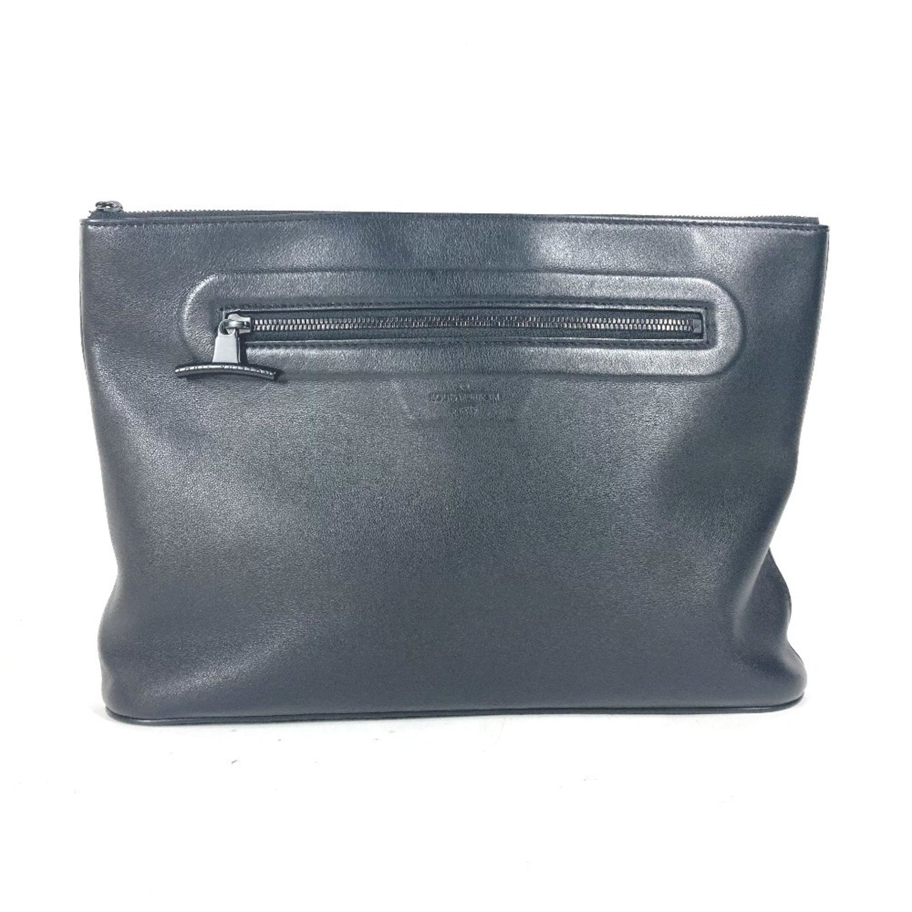 Louis Vuitton Dark Pochette Cosmos Pouch Clutch Bag Leather Men's