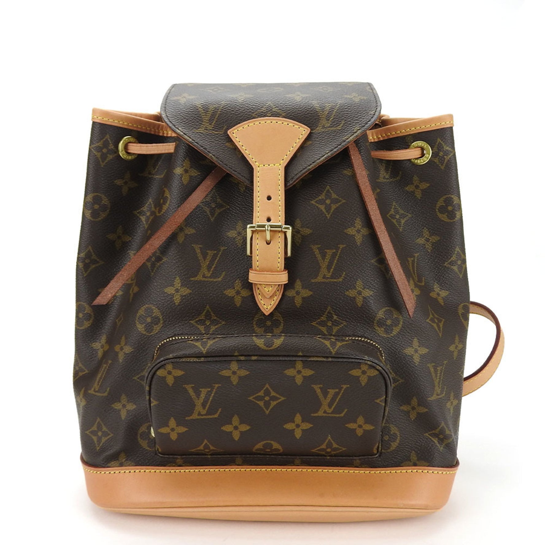 Louis Vuitton Bag Pack Rucksack Montsouris MM Monogram Leather LV Back bag