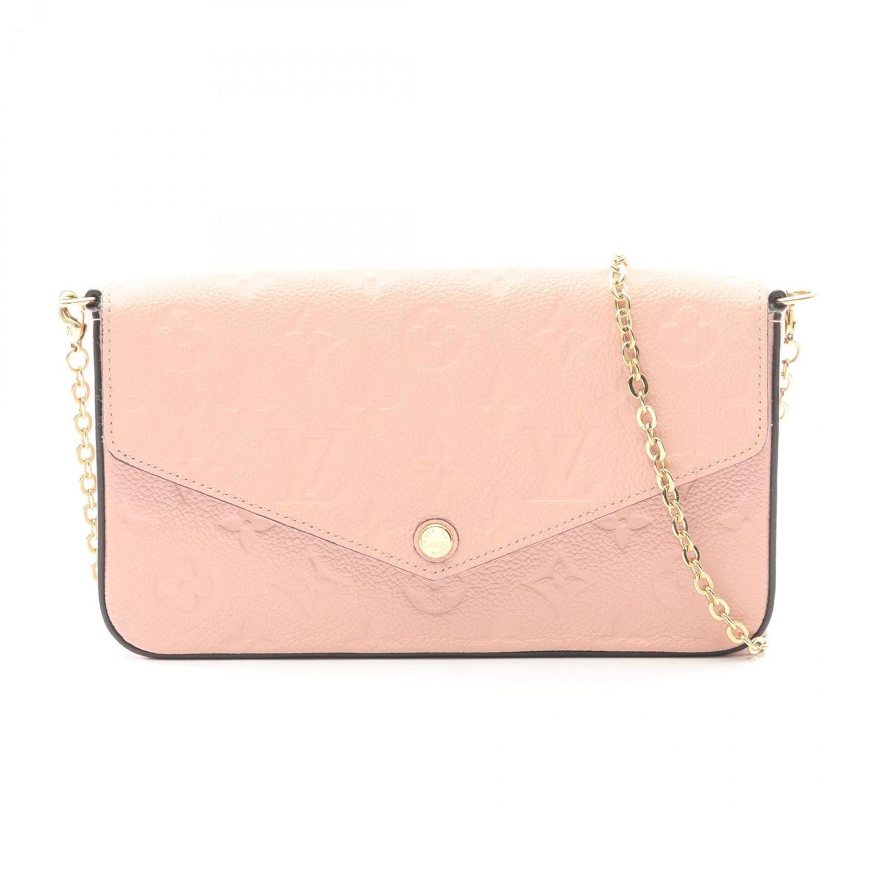 Louis Vuitton Felicie Monogram Empreinte Rose Poodle Leather Shoulder Bag, Pink