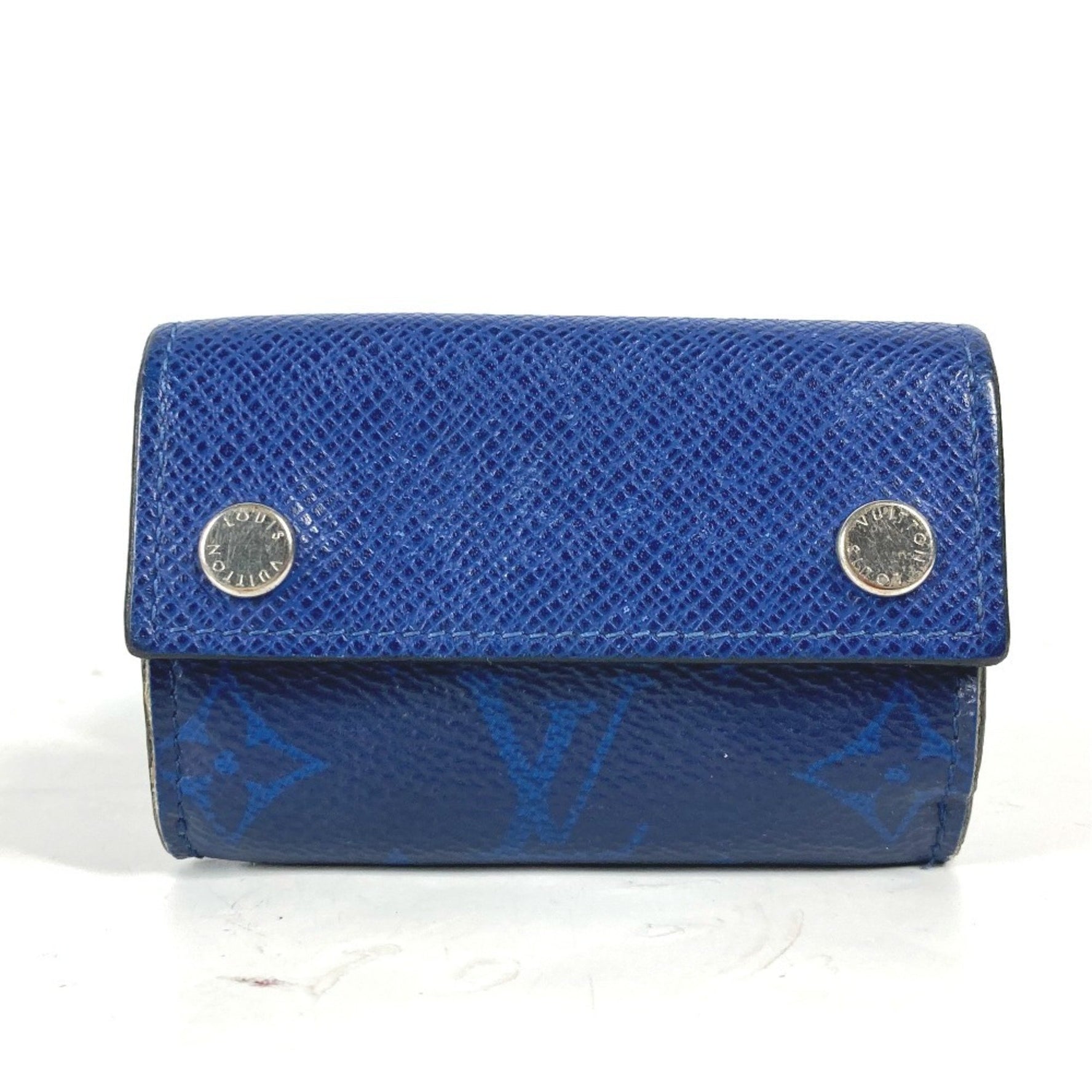 Louis Vuitton Taiga Rama Discovery Compact Wallet, Tri-fold Leather, Monogram Canvas, Men's