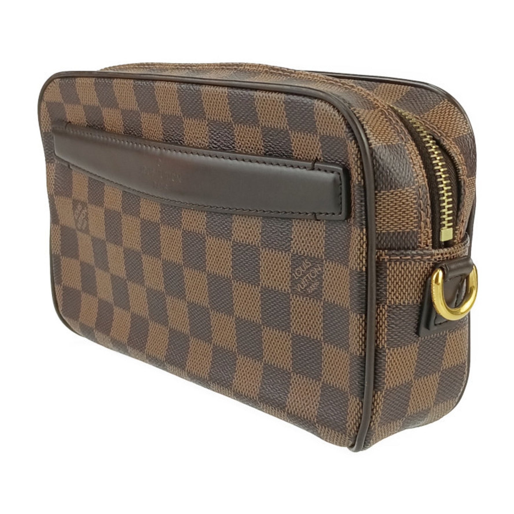 Louis Vuitton Second Bag Damier Pochette Saint Paul Leather Men's Wristlet Clutch