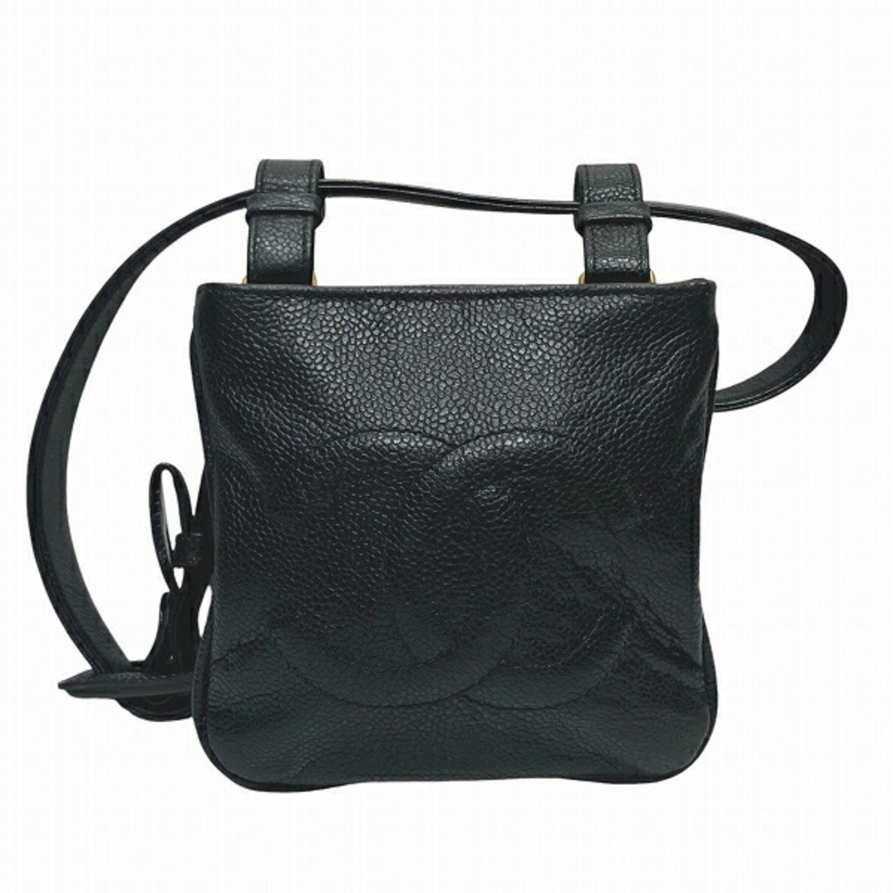 Chanel Caviar Skin Coco Mark Bag Waist Pouch Body